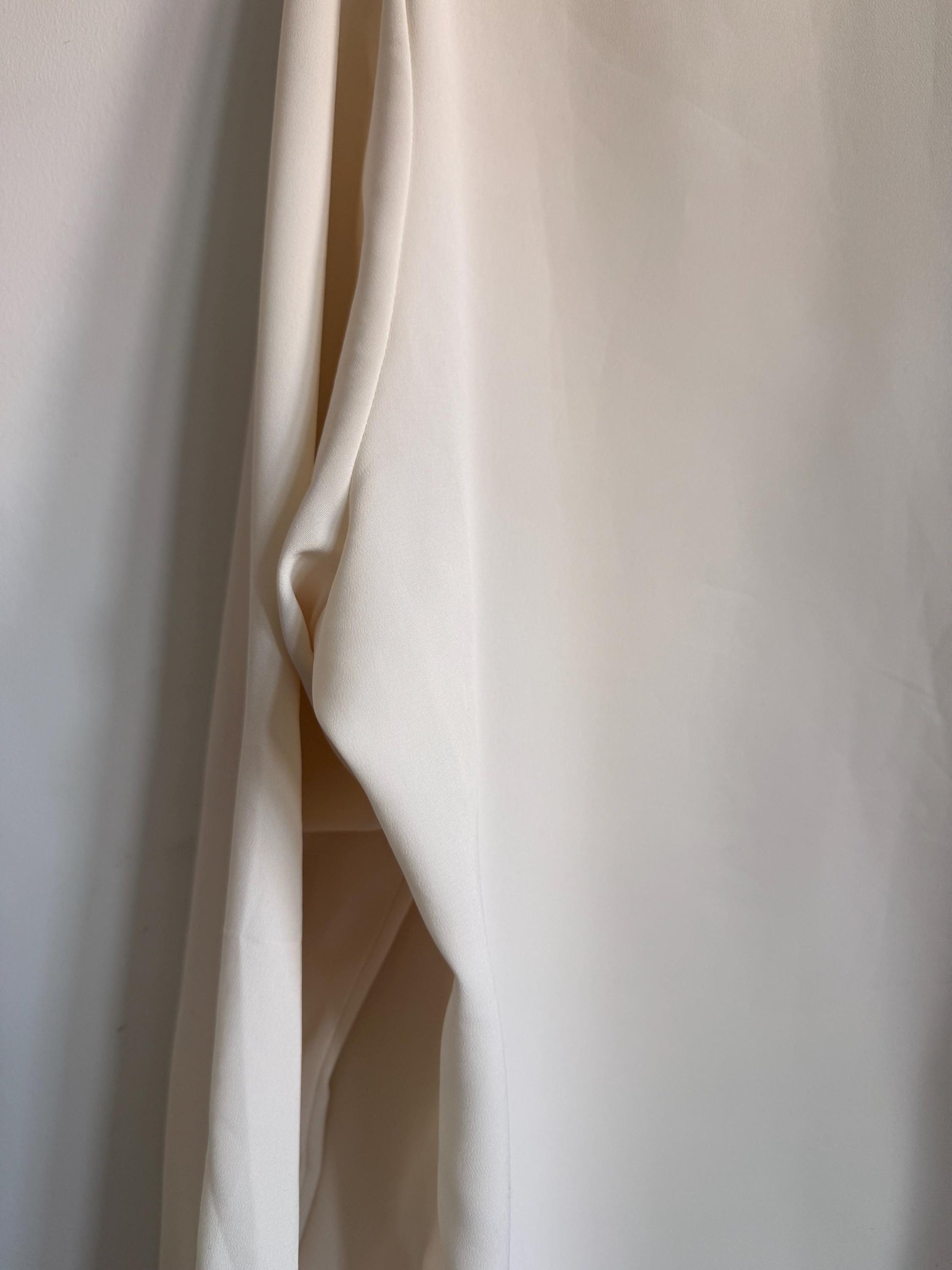 Vintage Eastex Cream Embroidered Blouse | Ivory Floral Pintuck Shirt