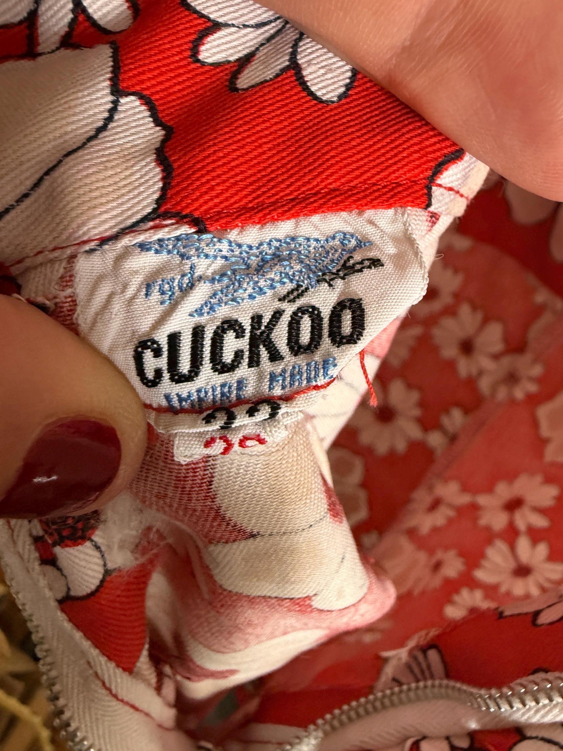 Cuckoo Red Floral Children's Playsuit Vintage 1960s 70s Cuckoo Girls Floral Playsuit Size 22 | Empire Made Children's Romper