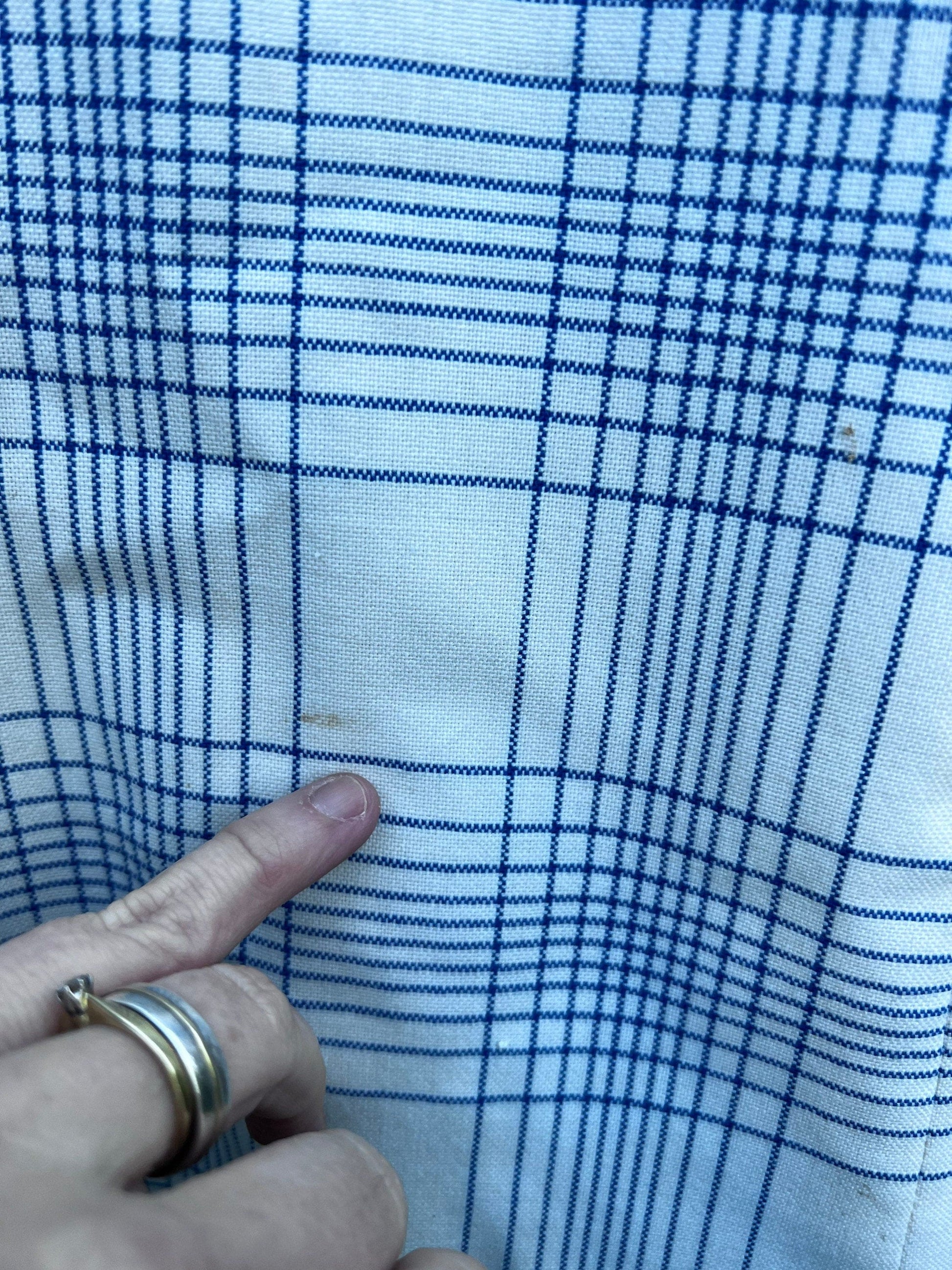 Men’s Vintage 60s Take 6 Jacket White Blue Check Plaid Jacket 1960s Vintage Dress Jacket, Vintage Blazer, Vintage Menswear, Vintage Jacket,