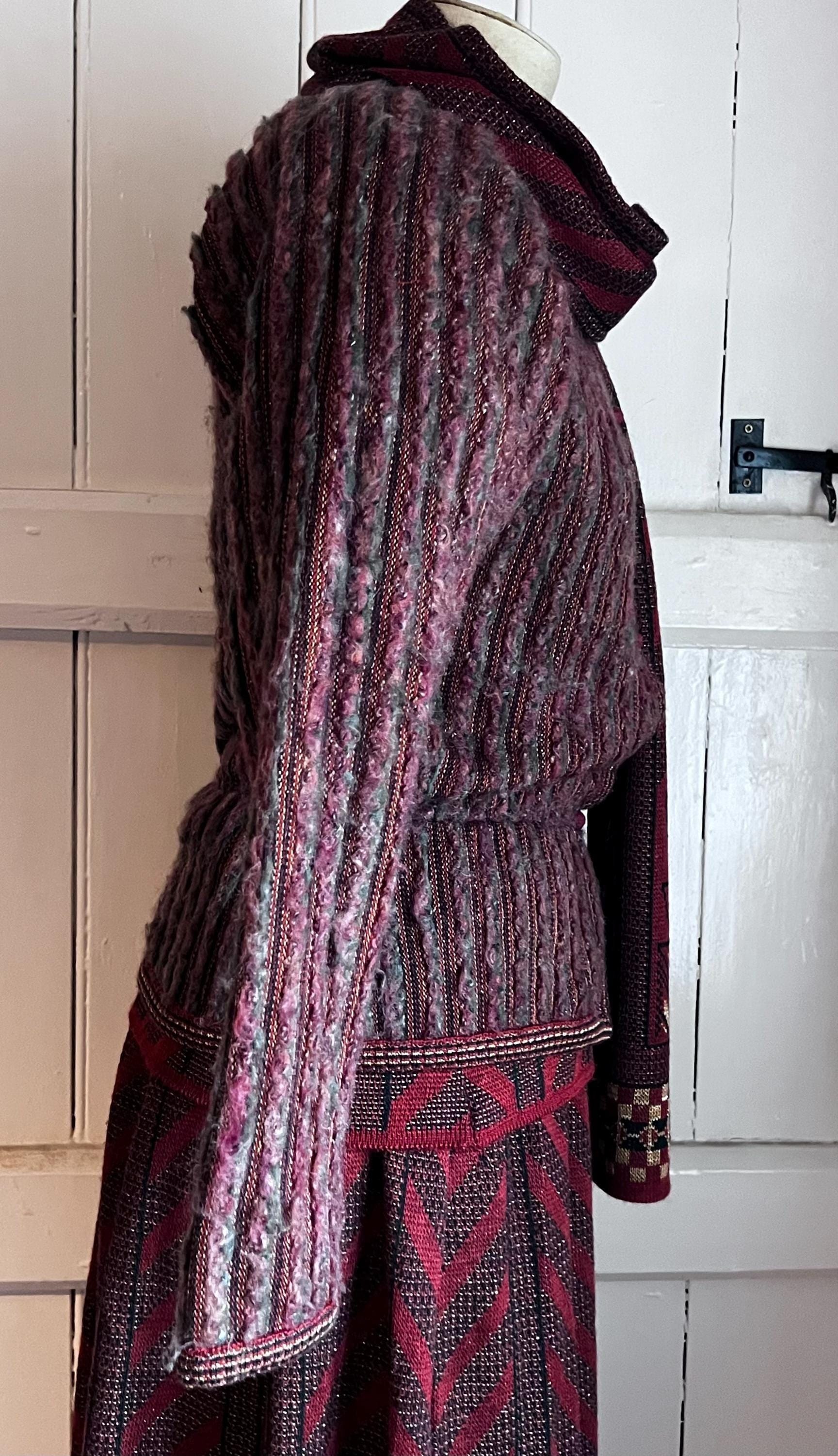 Bill Gibb Knit Set 1980s 1970s Skirt, Top, Cardigan and Scarf -