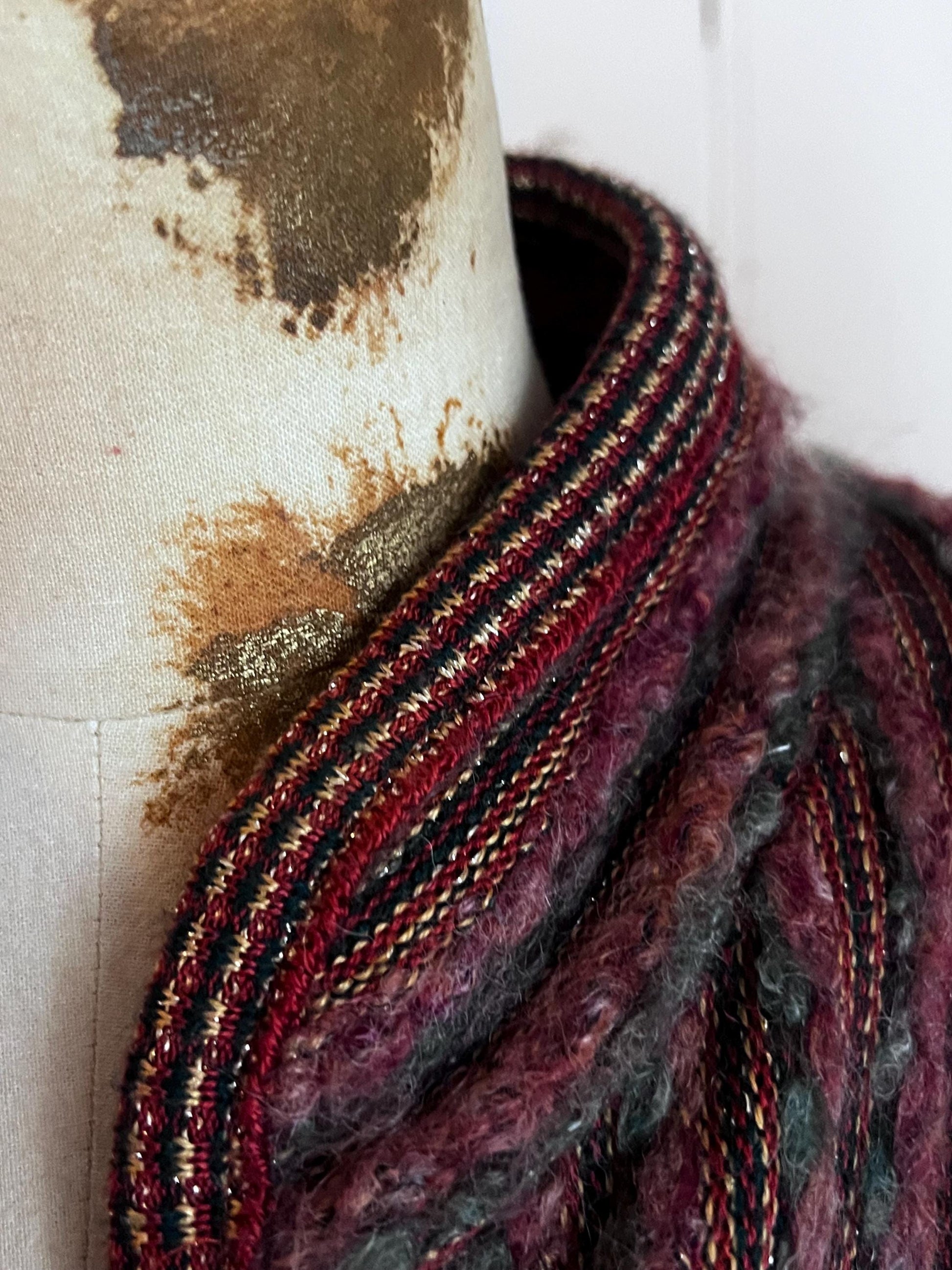 Bill Gibb Knit Set 1980s 1970s Skirt, Top, Cardigan and Scarf -