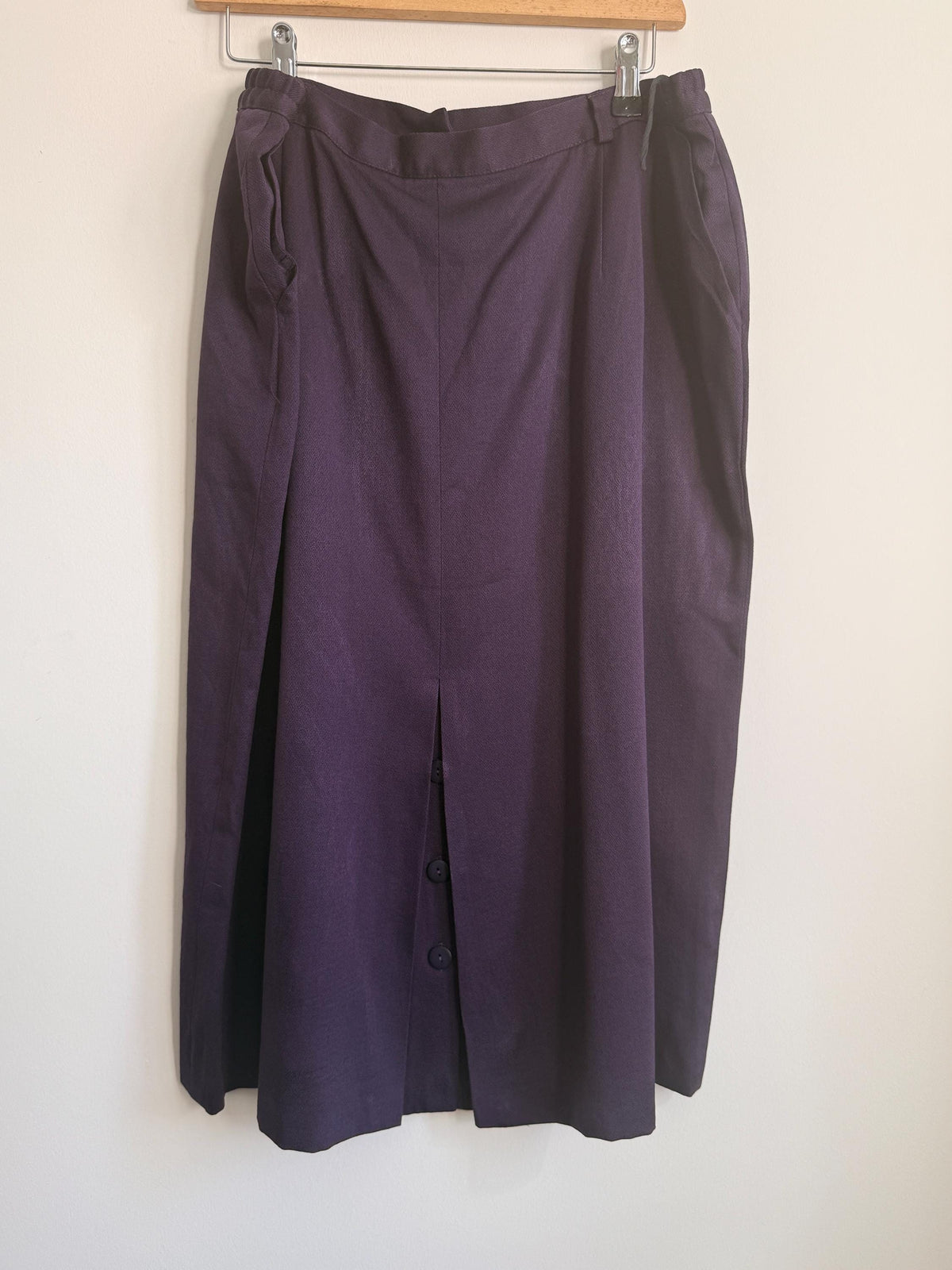 Vintage Godske Two Piece Suit UK 18 | Purple Skirt Suit | Scandinavian Vintage | Smart Occasion Suit | 1980s Tailored Set