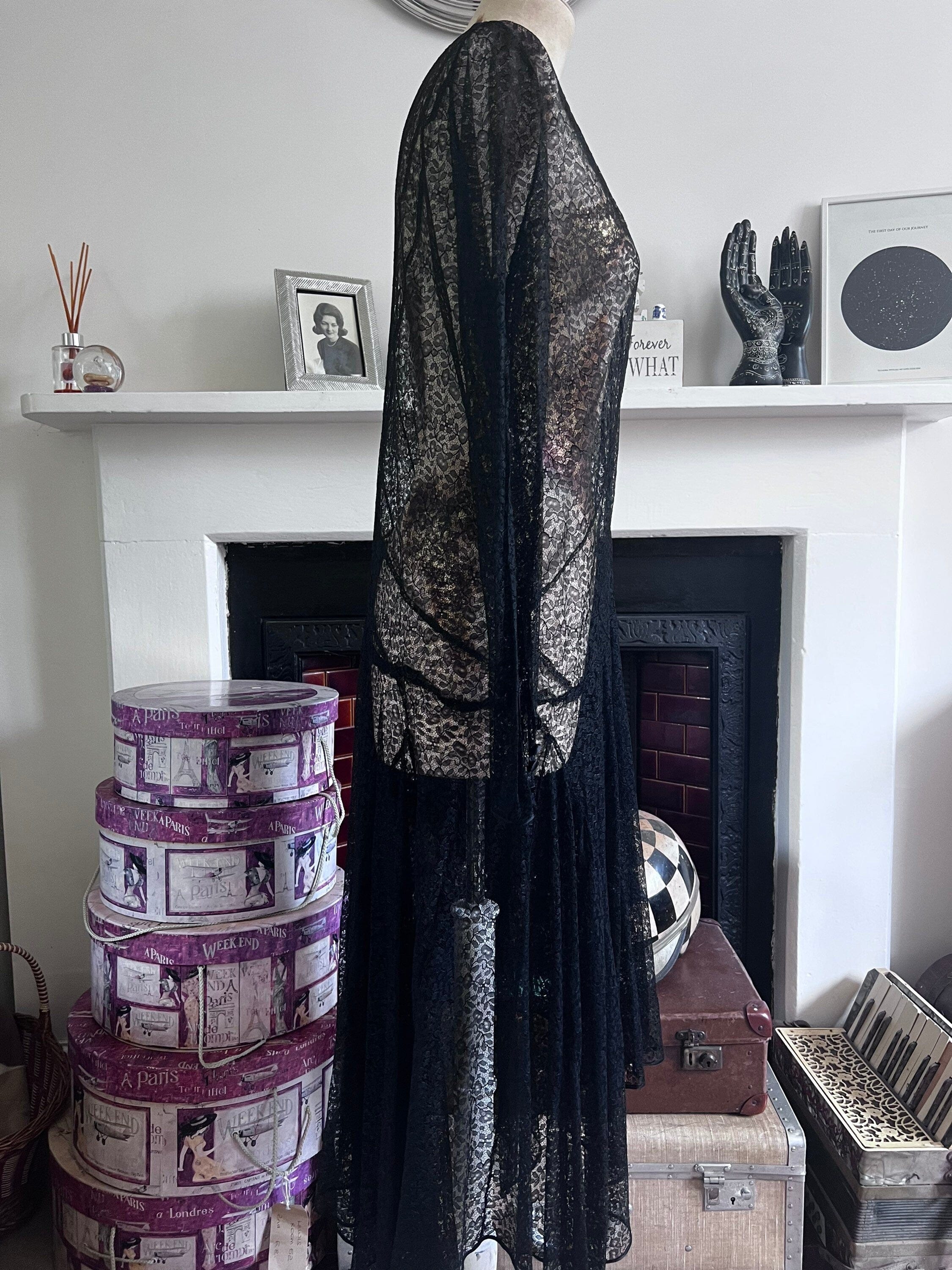 Vintage outlet black lace