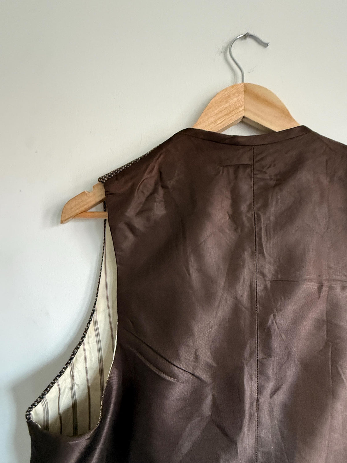 Vintage 1940s 1950s Adamsons Tweed Waistcoat Brown Wool Shooting Country Gentleman