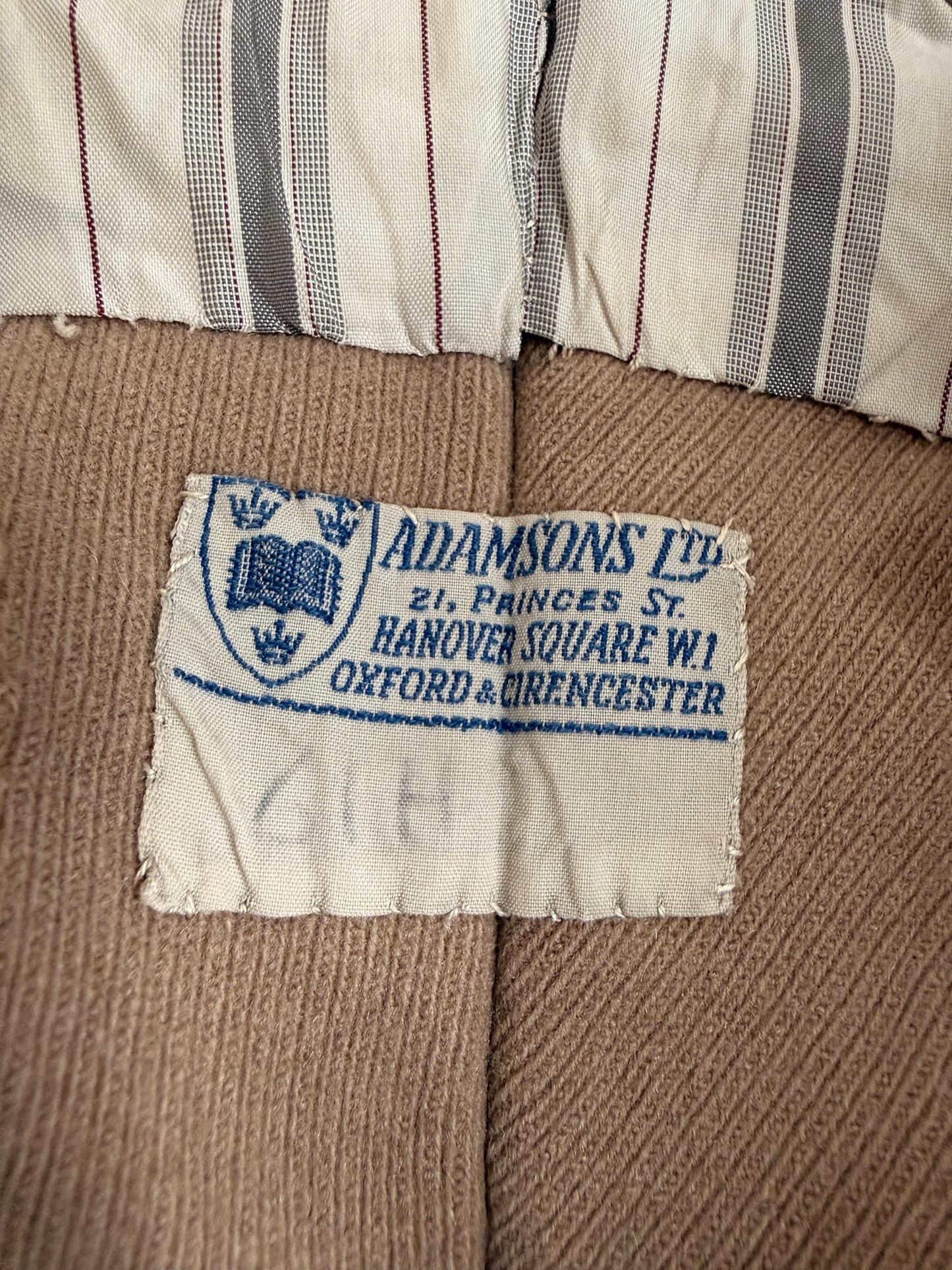 Vintage 1940s 1950s Adamsons Wool Flannel Trousers | High Waisted Pleated Men's Trousers | Brown Tailored Trousers | Made in England | 32W