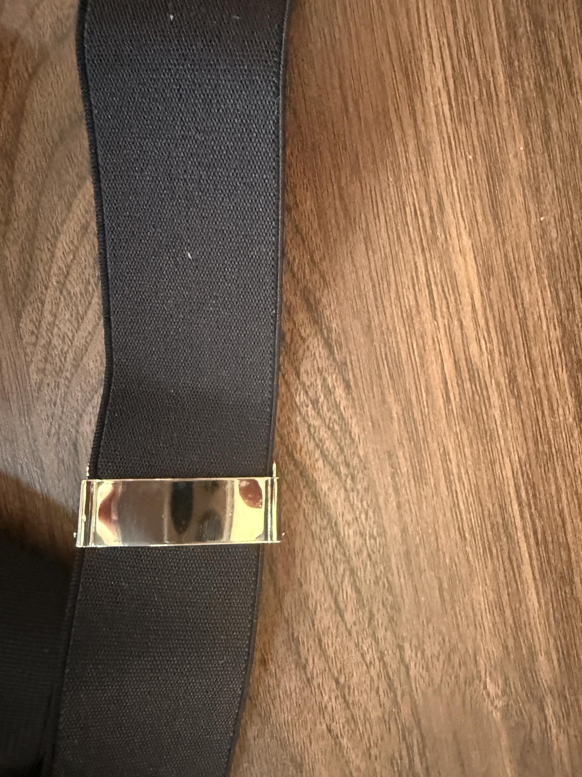 Vintage 1950s 60s Men's Black Button Braces – Leather End Formal Trouser Suspenders