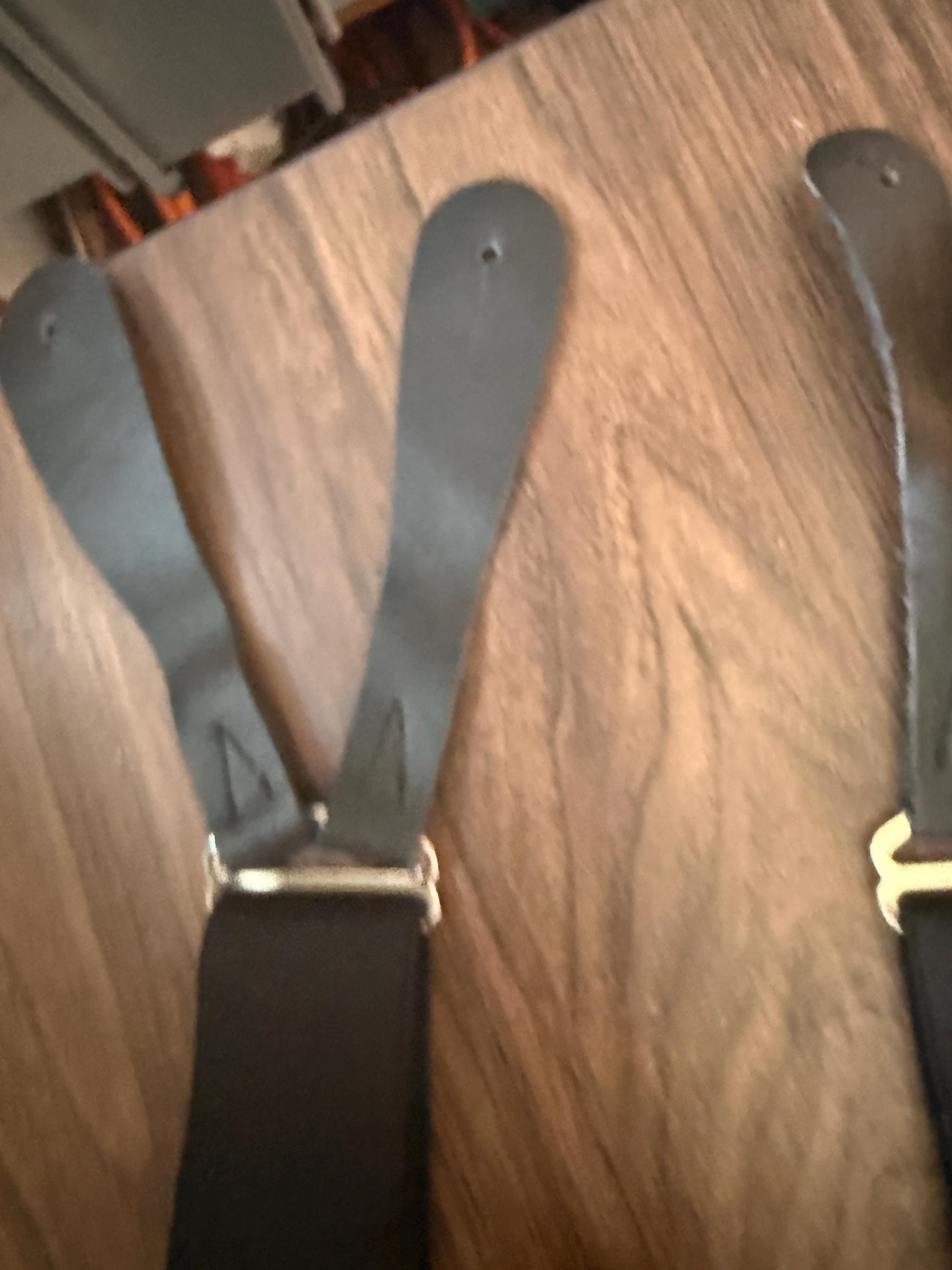 Vintage 1950s 60s Men's Black Button Braces – Leather End Formal Trouser Suspenders