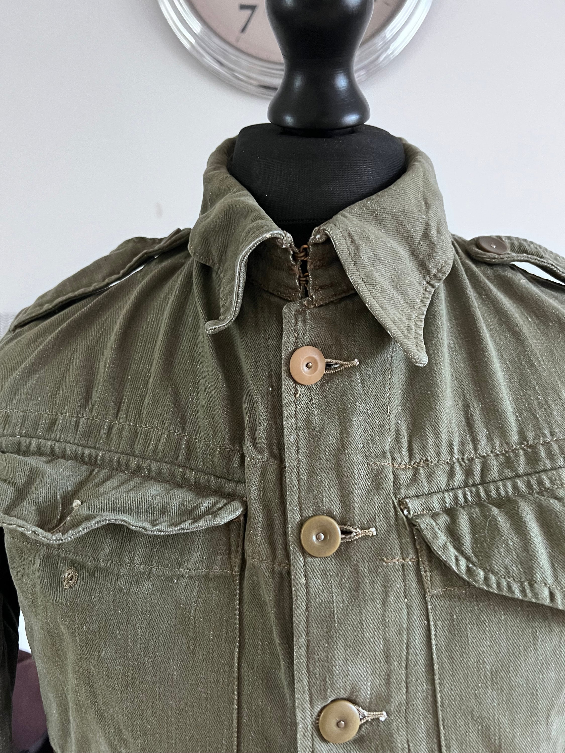 Vintage 1952 British Army Royal Marines Military Overalls Denim