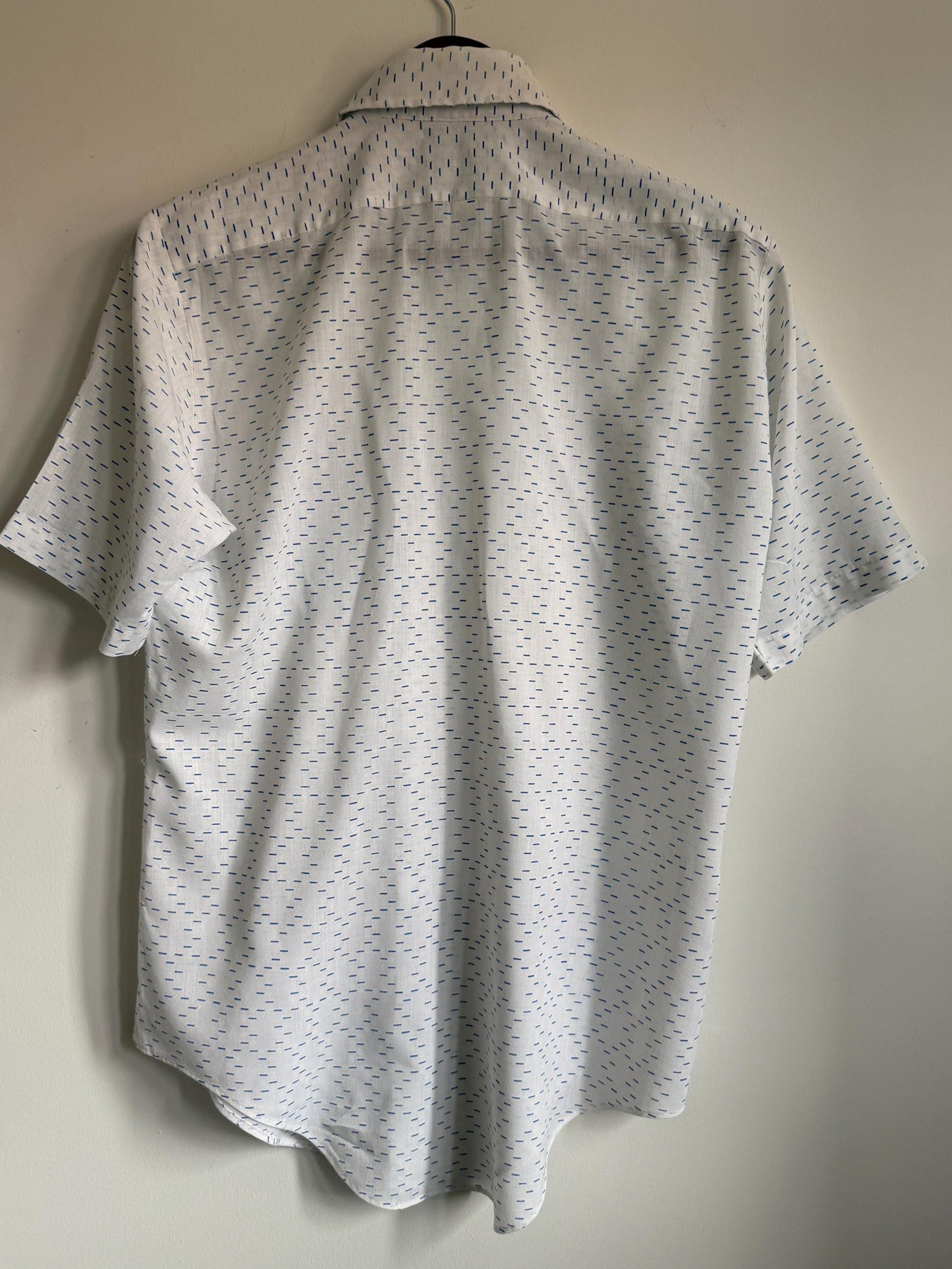 Vintage 1960s-70s Arrow Club Dash Print Short Sleeve Shirt – Mod Style