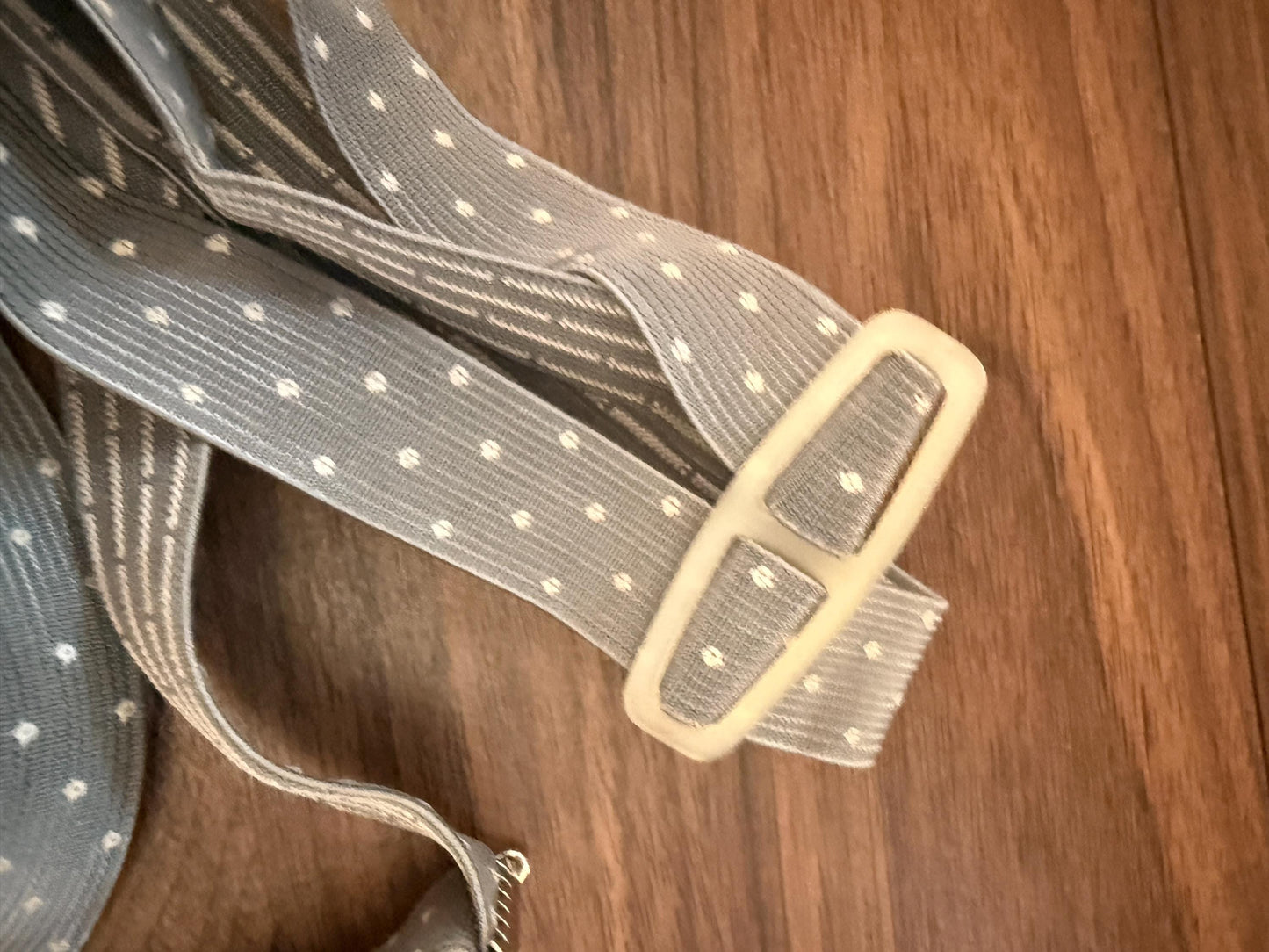 Vintage 1960s 70s Grey Polka Dot Men's Braces – Retro Clip On Trouser Suspenders