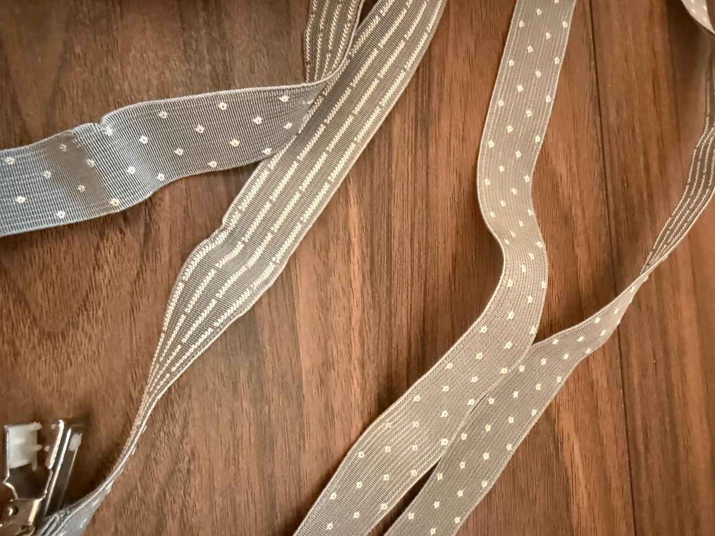 Vintage 1960s 70s Grey Polka Dot Men's Braces – Retro Clip On Trouser Suspenders