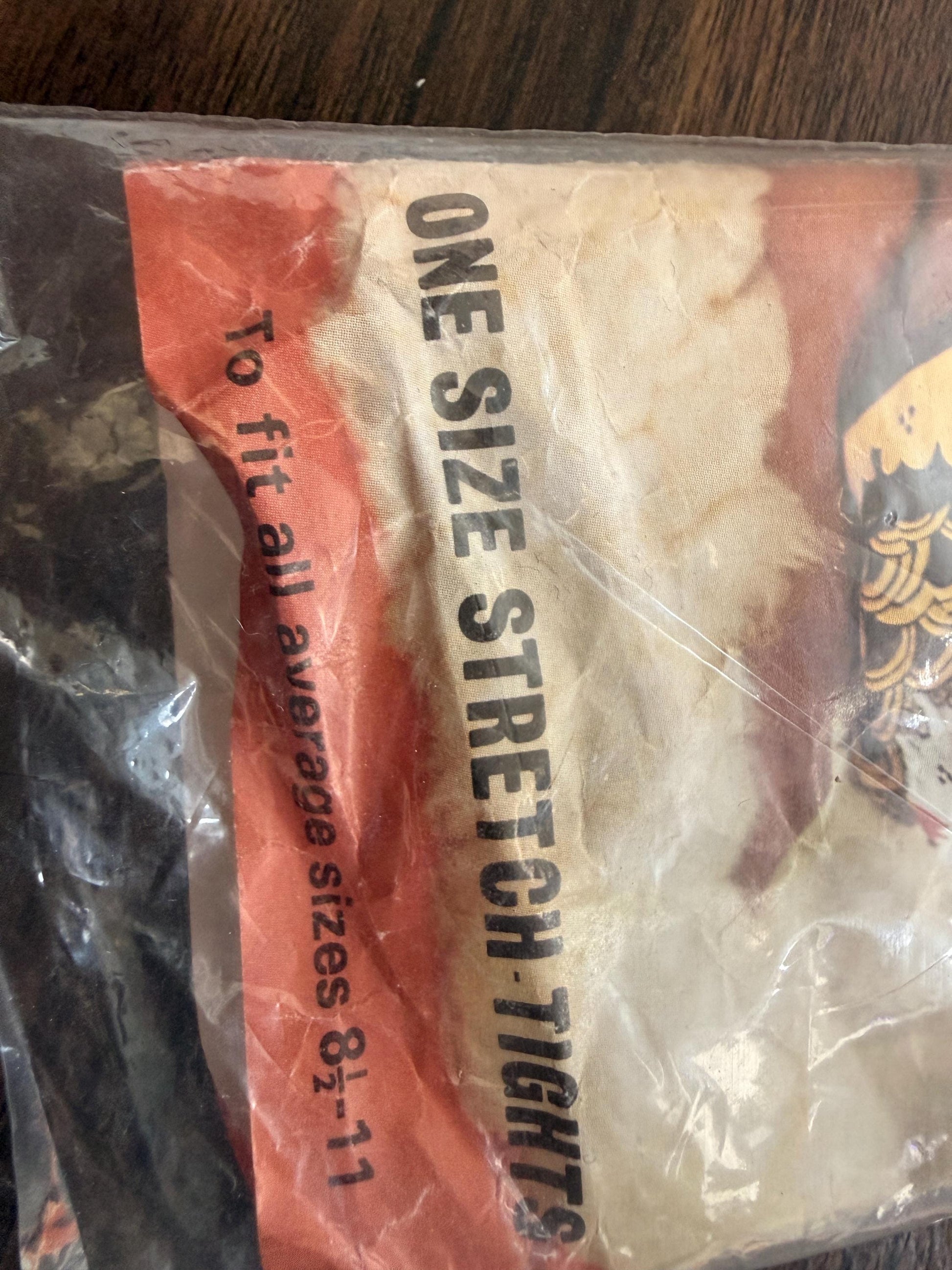 Vintage 1960s Chorus Girl Tights Deadstock One Size Stretch Tights Original Packaging