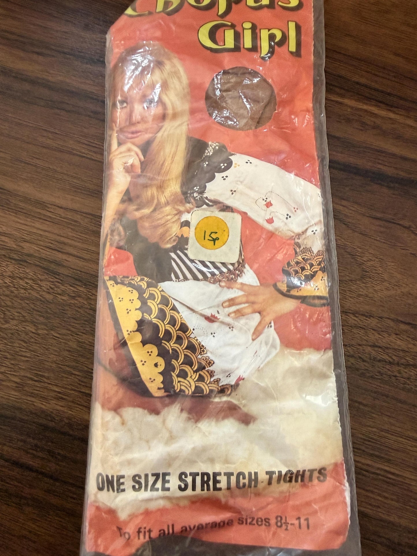 Vintage 1960s Chorus Girl Tights Deadstock One Size Stretch Tights Original Packaging