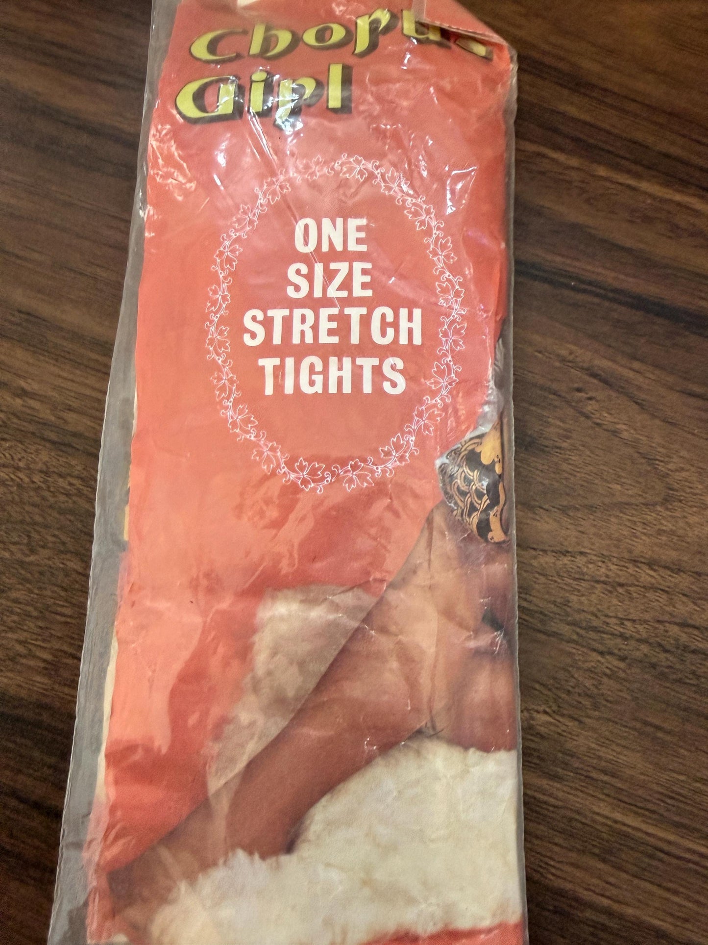 Vintage 1960s Chorus Girl Tights Deadstock One Size Stretch Tights Original Packaging
