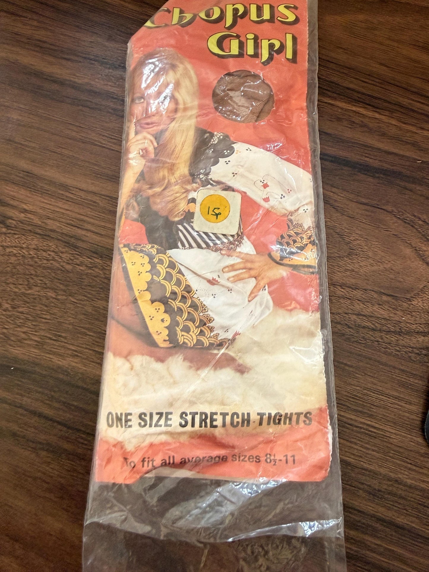 Vintage 1960s Chorus Girl Tights Deadstock One Size Stretch Tights Original Packaging