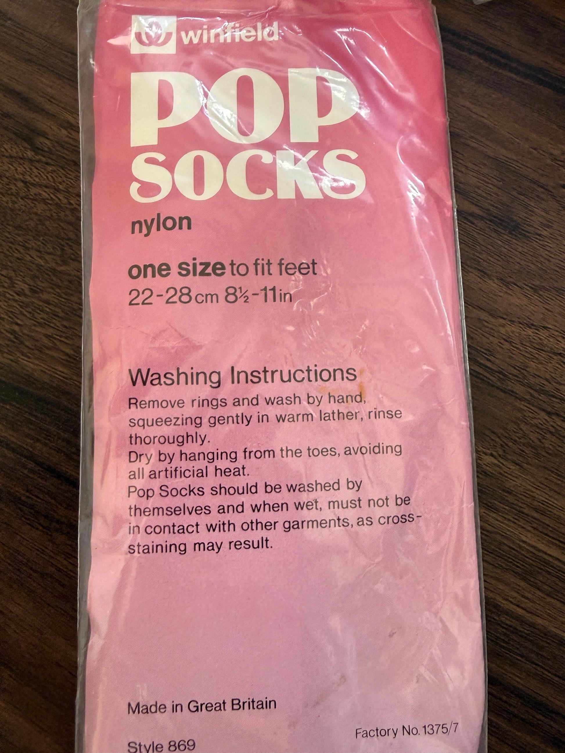 Vintage 1970s Winfield Pop Socks Woolworth Nylon Socks Sunrise Deadstock Original 2 Pack