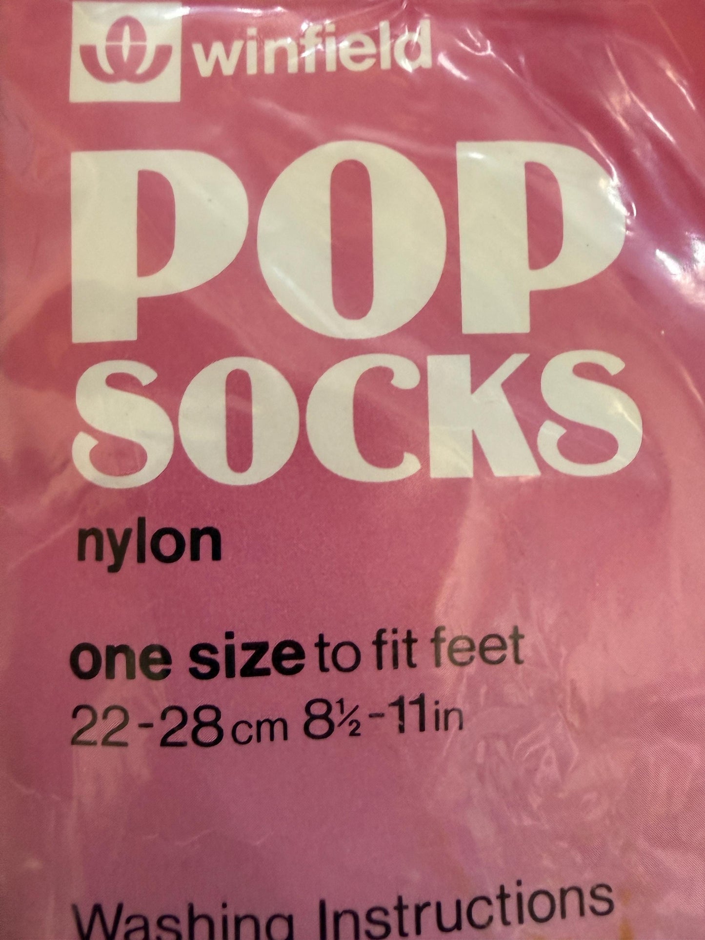 Vintage 1970s Winfield Pop Socks Woolworth Nylon Socks Sunrise Deadstock Original 2 Pack