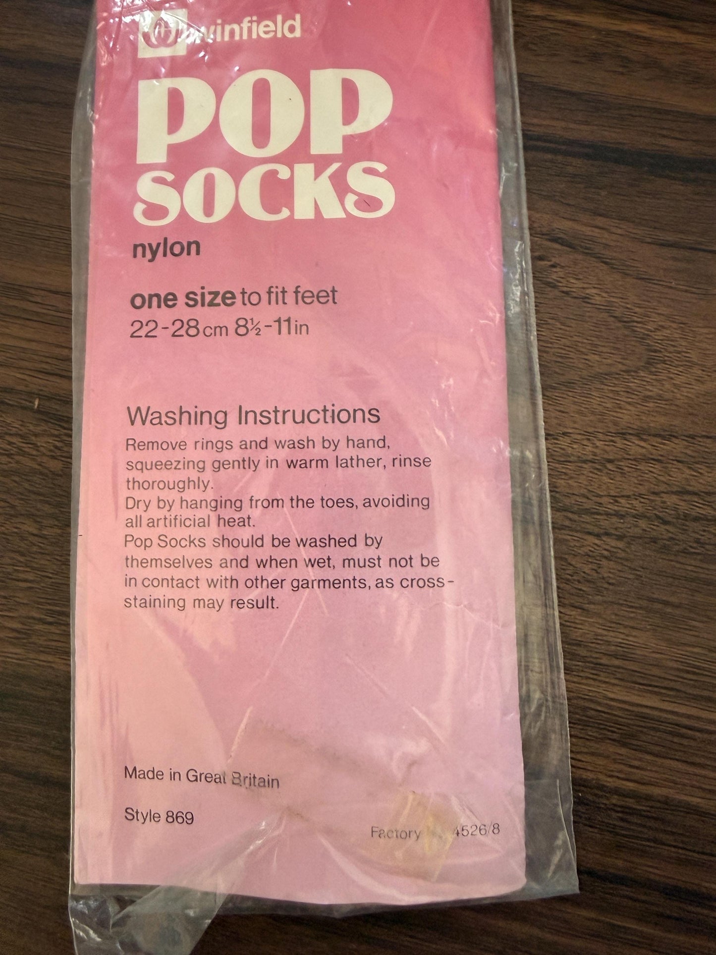 Vintage 1970s Winfield Pop Socks Woolworth Nylon Socks Sunrise Deadstock Original Pack