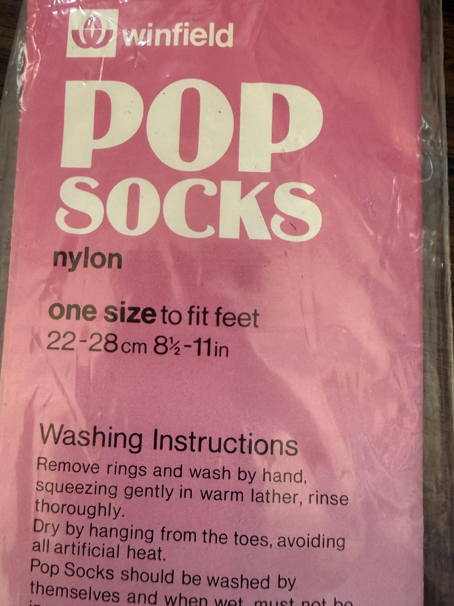 Vintage 1970s Winfield Pop Socks Woolworth Nylon Socks Sunrise Deadstock Original Pack