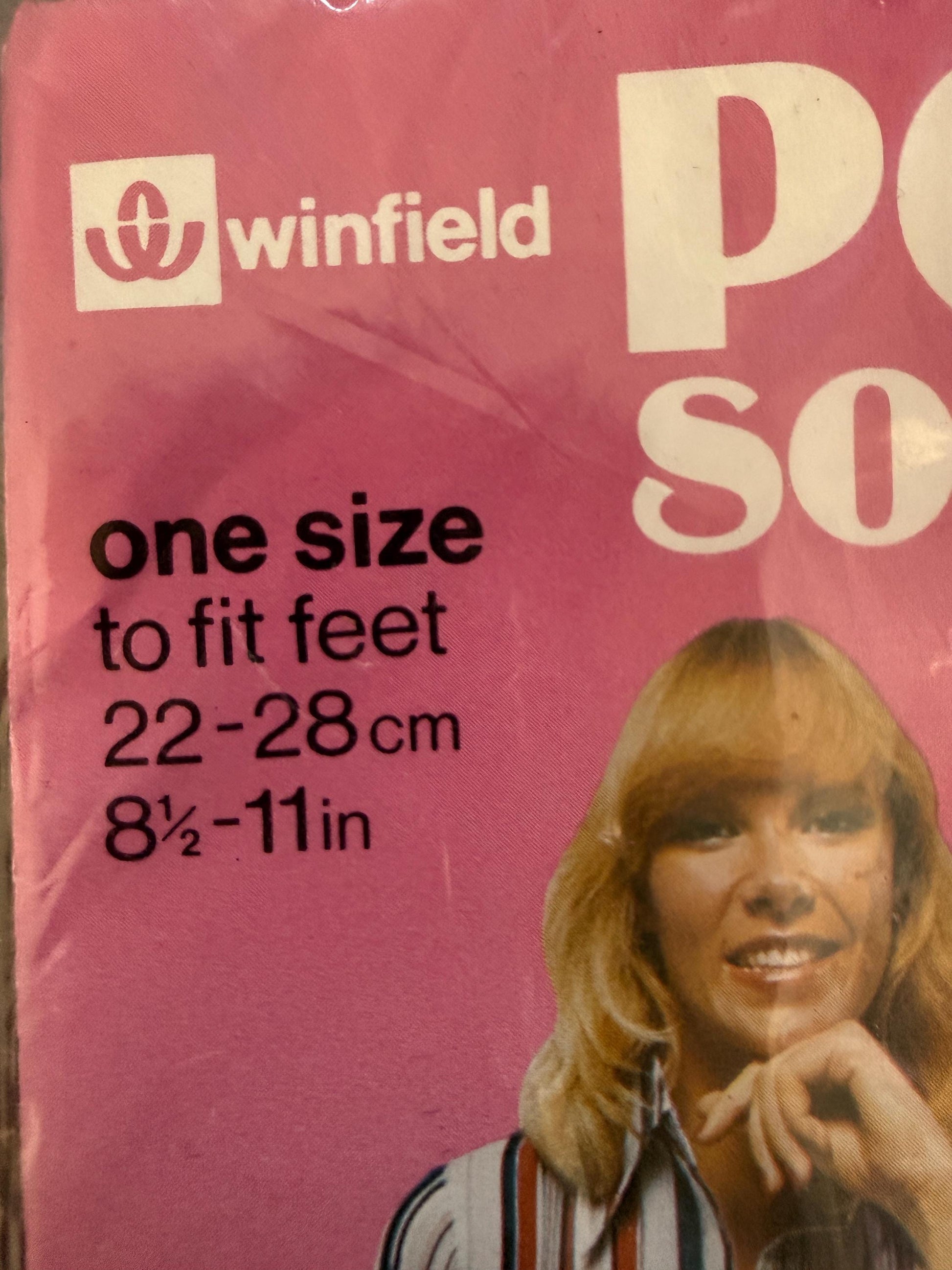 Vintage 1970s Winfield Pop Socks Woolworth Nylon Socks Sunrise Deadstock Original Pack