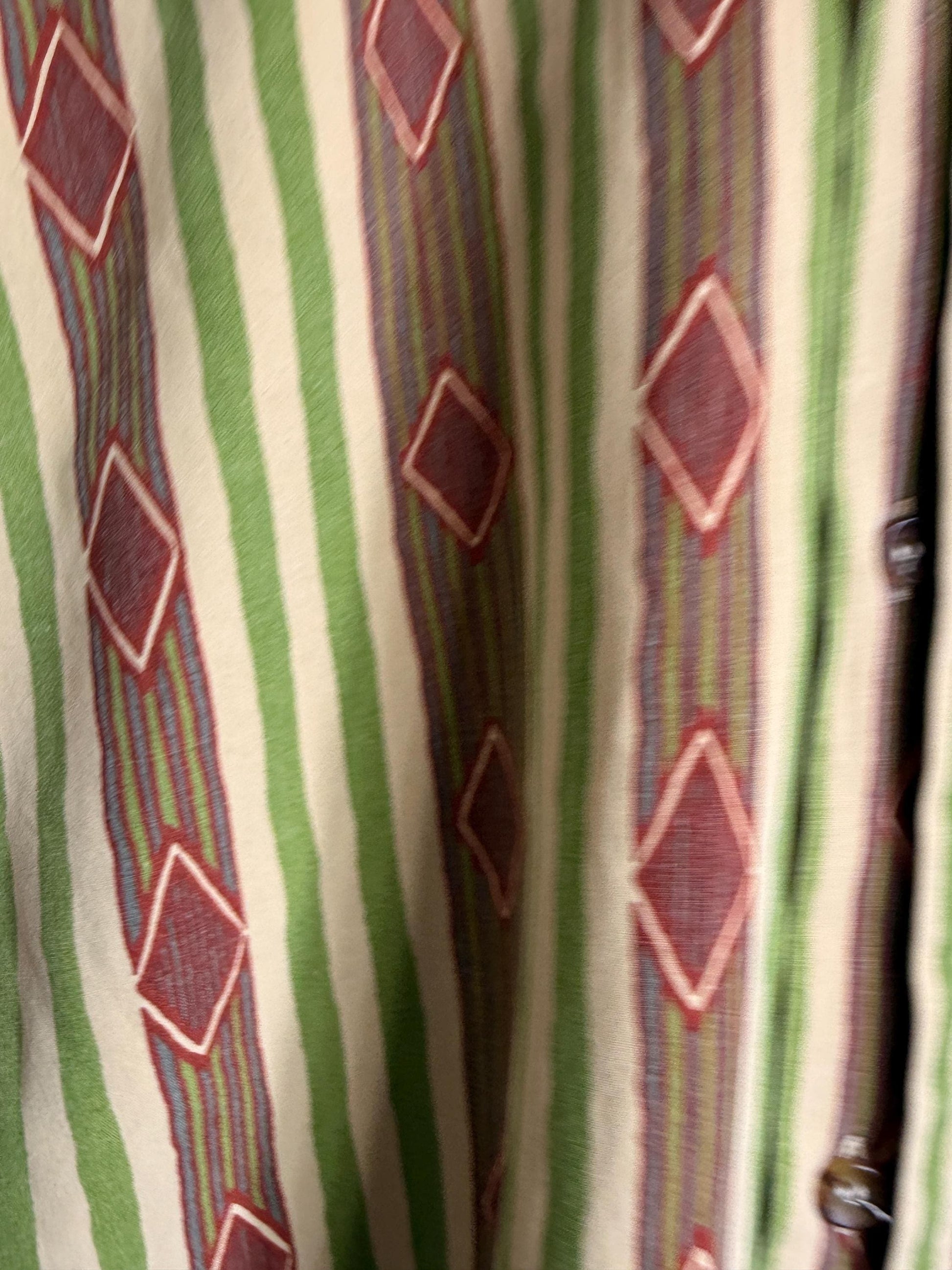 Vintage 1980s A Cause des Garçons Geometric Stripe Cotton Shirt