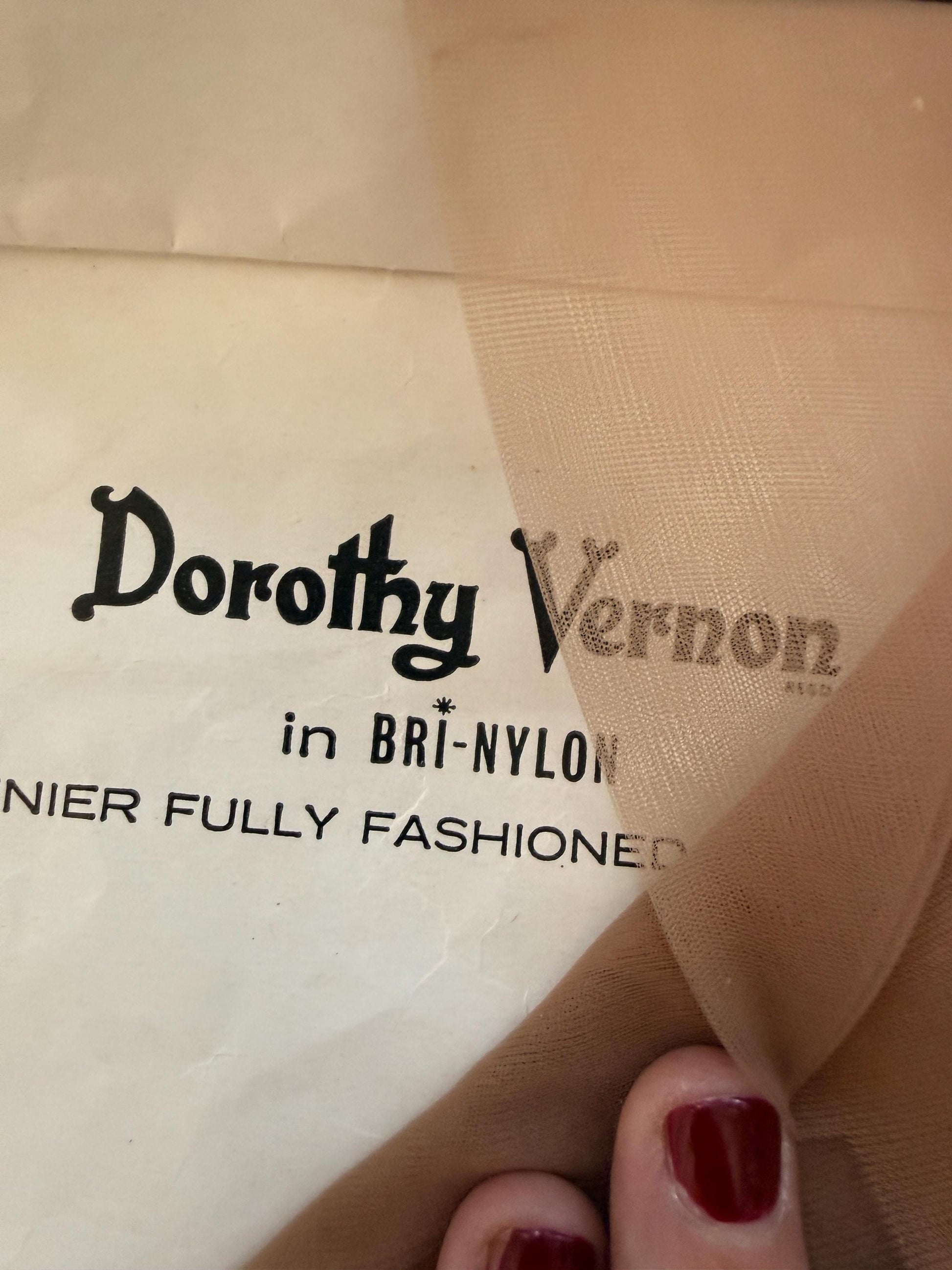 Vintage 50s 1960s Soirée Dorothy Vernon 15 Denier Fully Fashioned Nylon Tights Deadstock