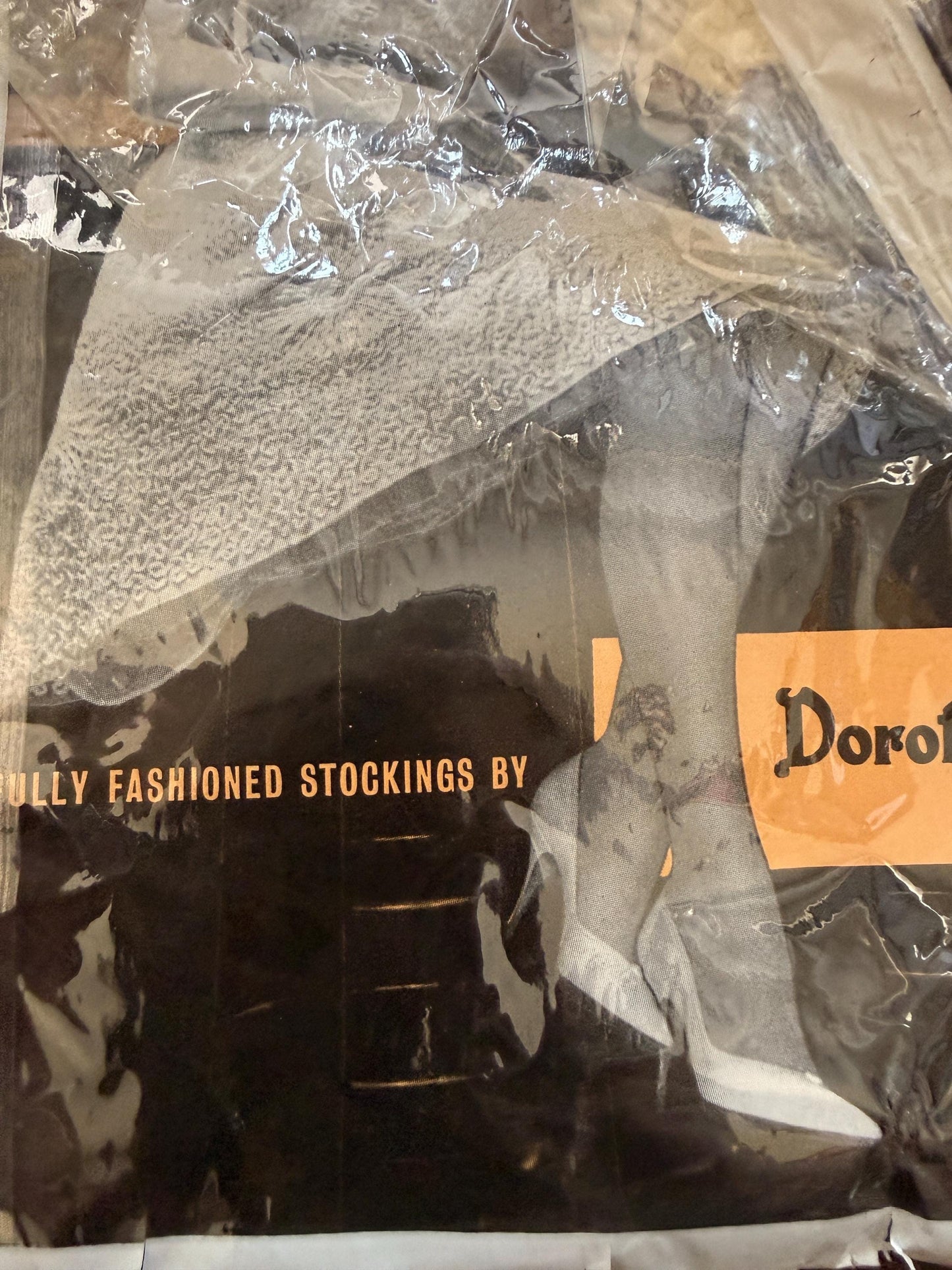Vintage 50s 1960s Soirée Dorothy Vernon 15 Denier Fully Fashioned Nylon Tights Deadstock