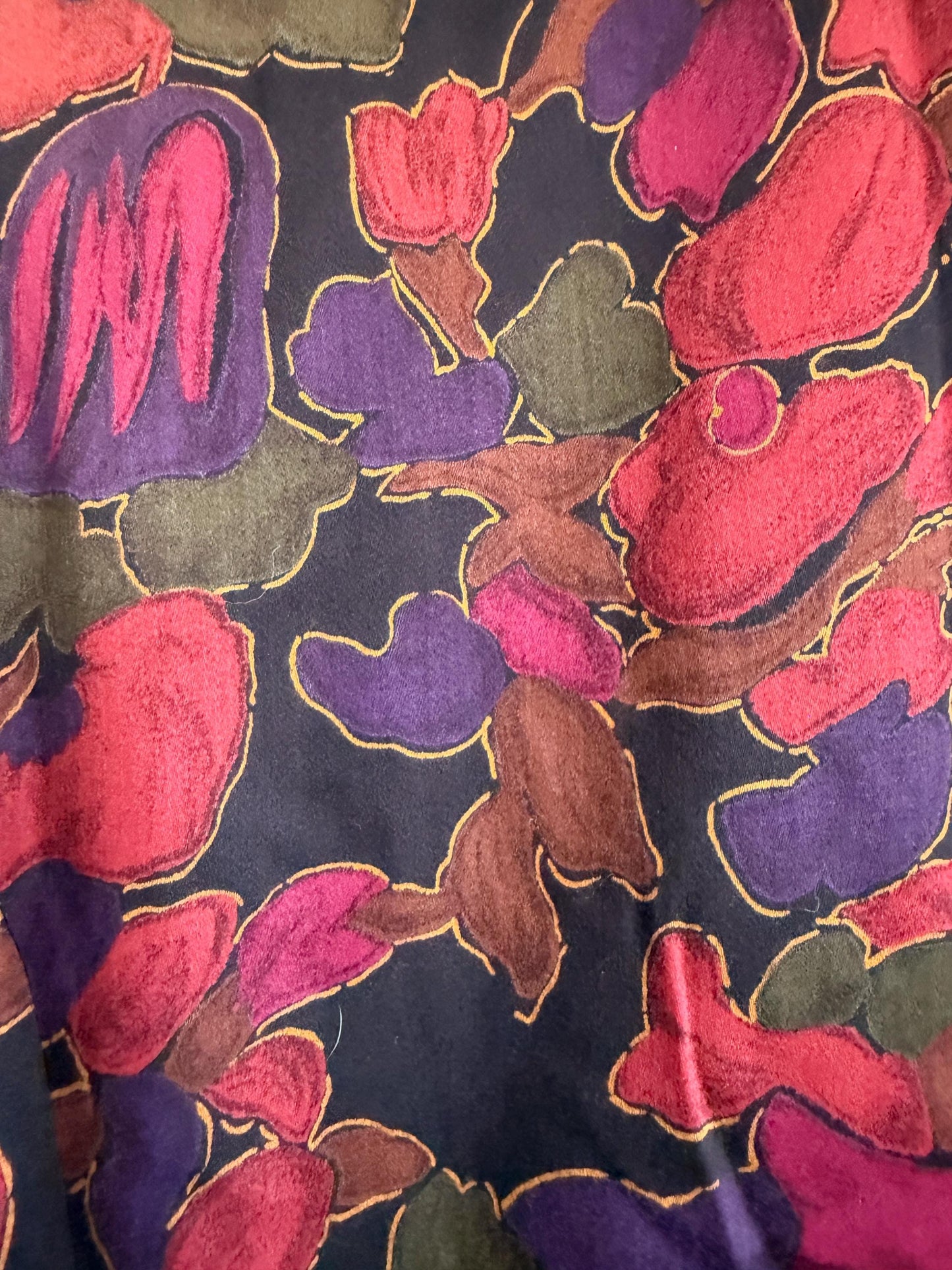 Vintage Alexon Floral Jacket | Designer Floral Blazer | Autumn Botanical Jacket | Smart Occasion Jacket | Luxury Vintage Womenswear