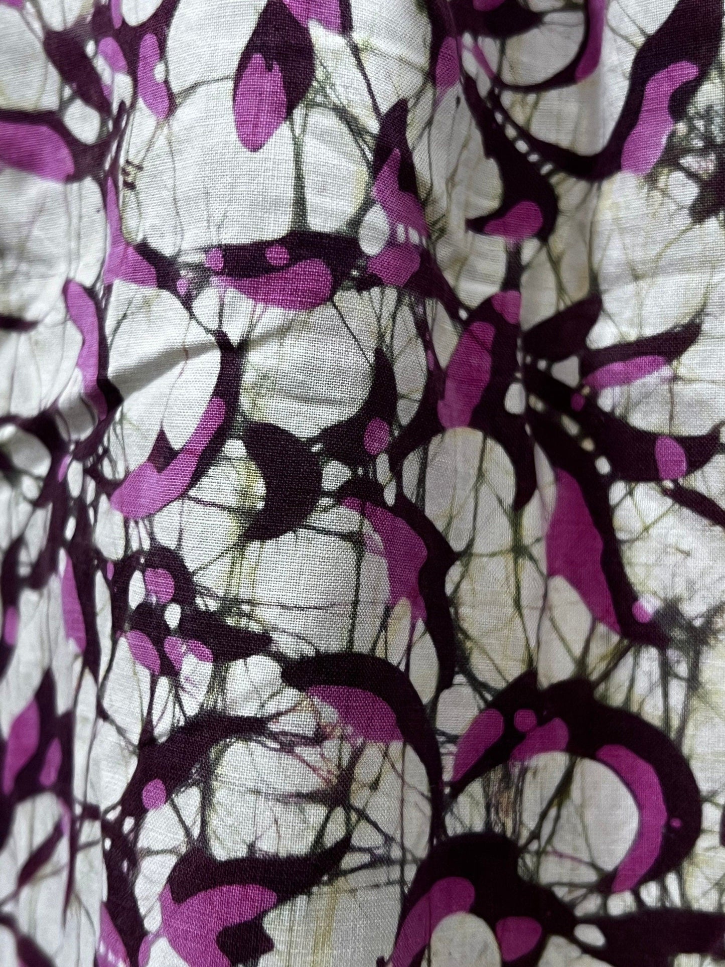 Vintage Batik Blouse a pink Brown patterned vintage blouse batik button through shirt, vintage blouse, batik blouse