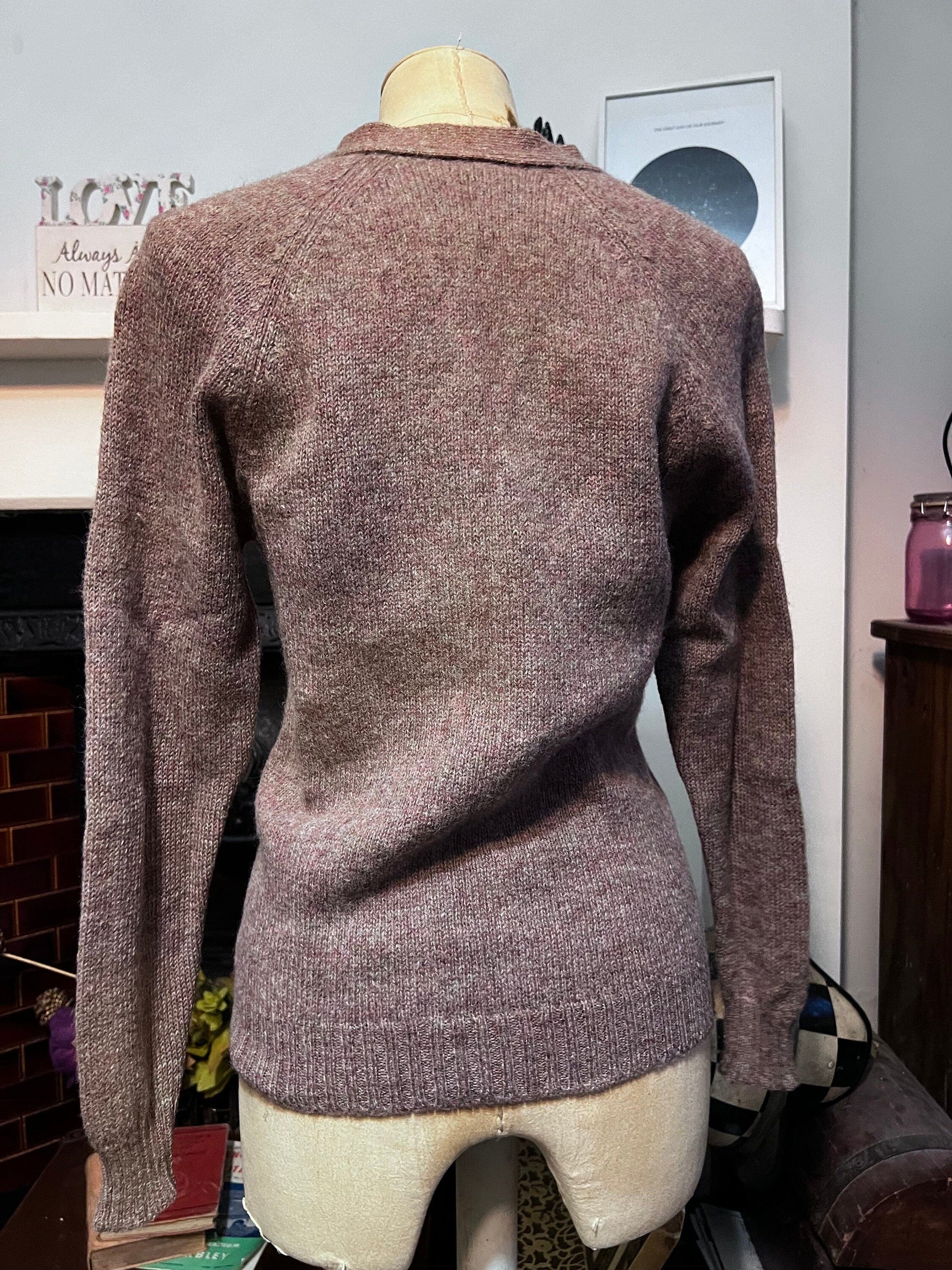 Vintage beige Cardigan long sleeve cardigan wool knit cardigan, vintage, knitwear, vintage vest, 70s cardigan beige cardigan 100% wool