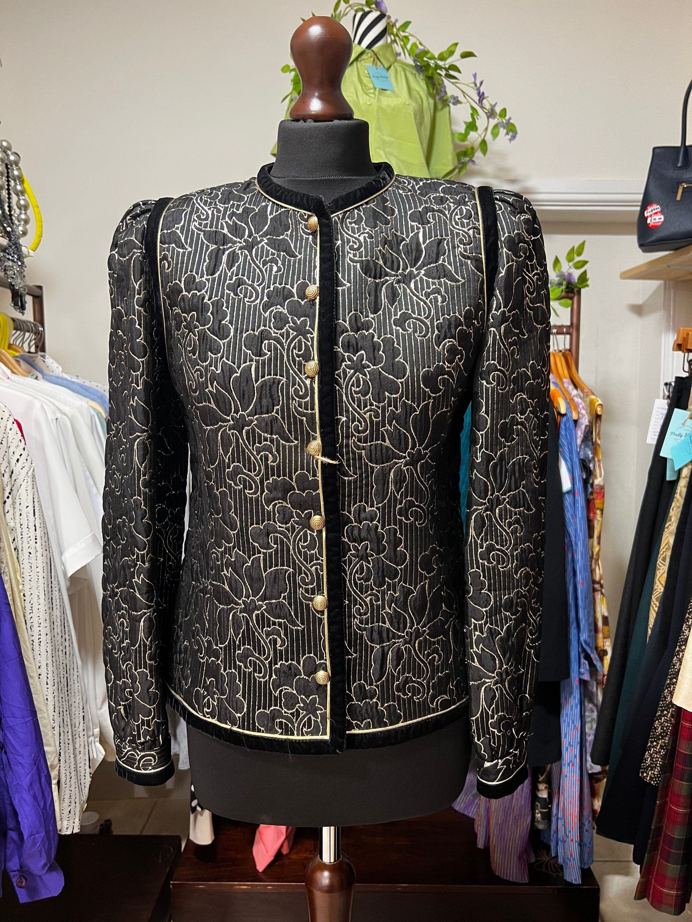 Hardy Amies Embroidery Blazer Vintage Couture Saville Row