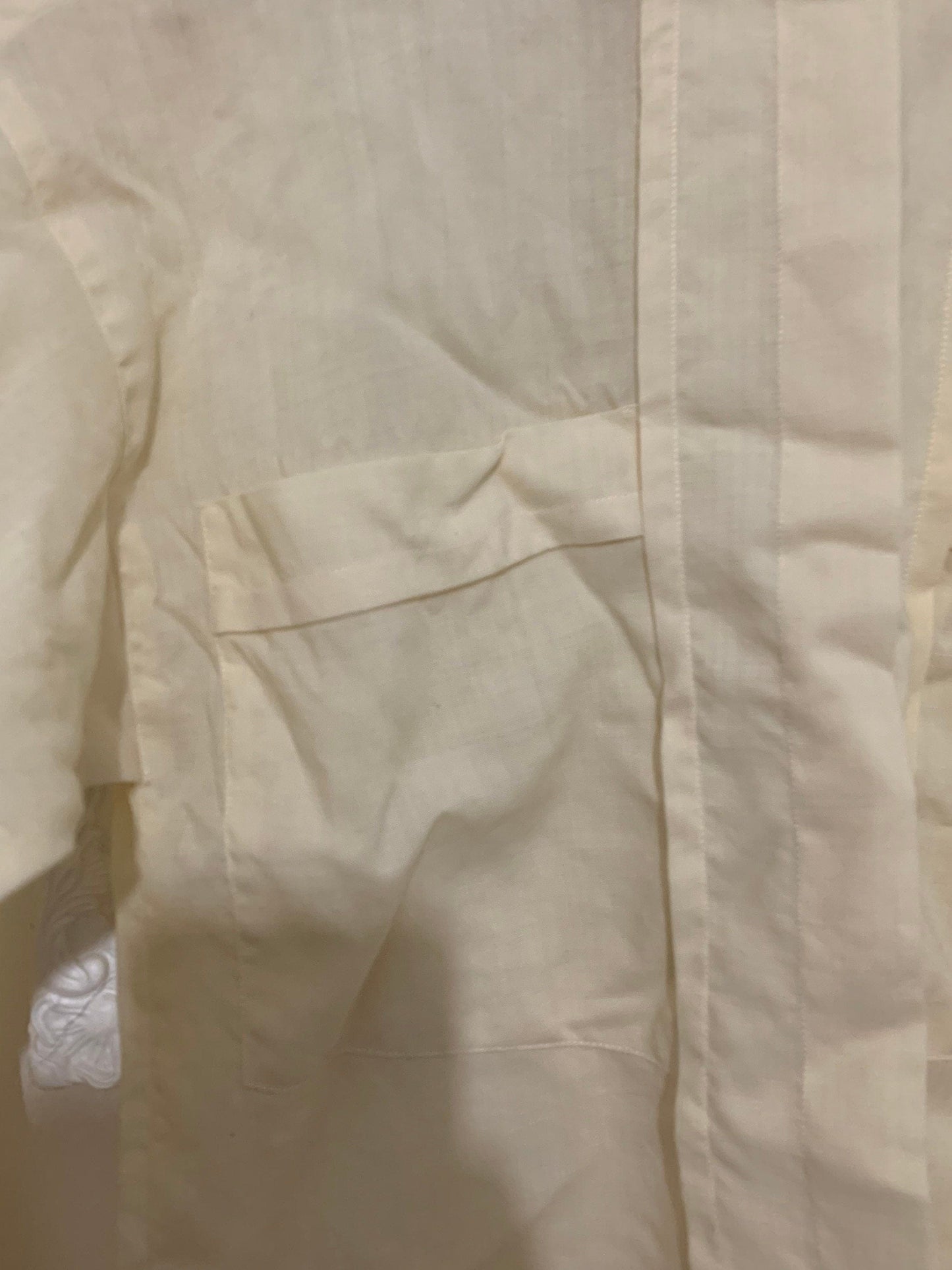 Yellow Joseph Janard Linen Blouse - Long Sleeve - Pale Yellow Oversize Blouse - 80s
