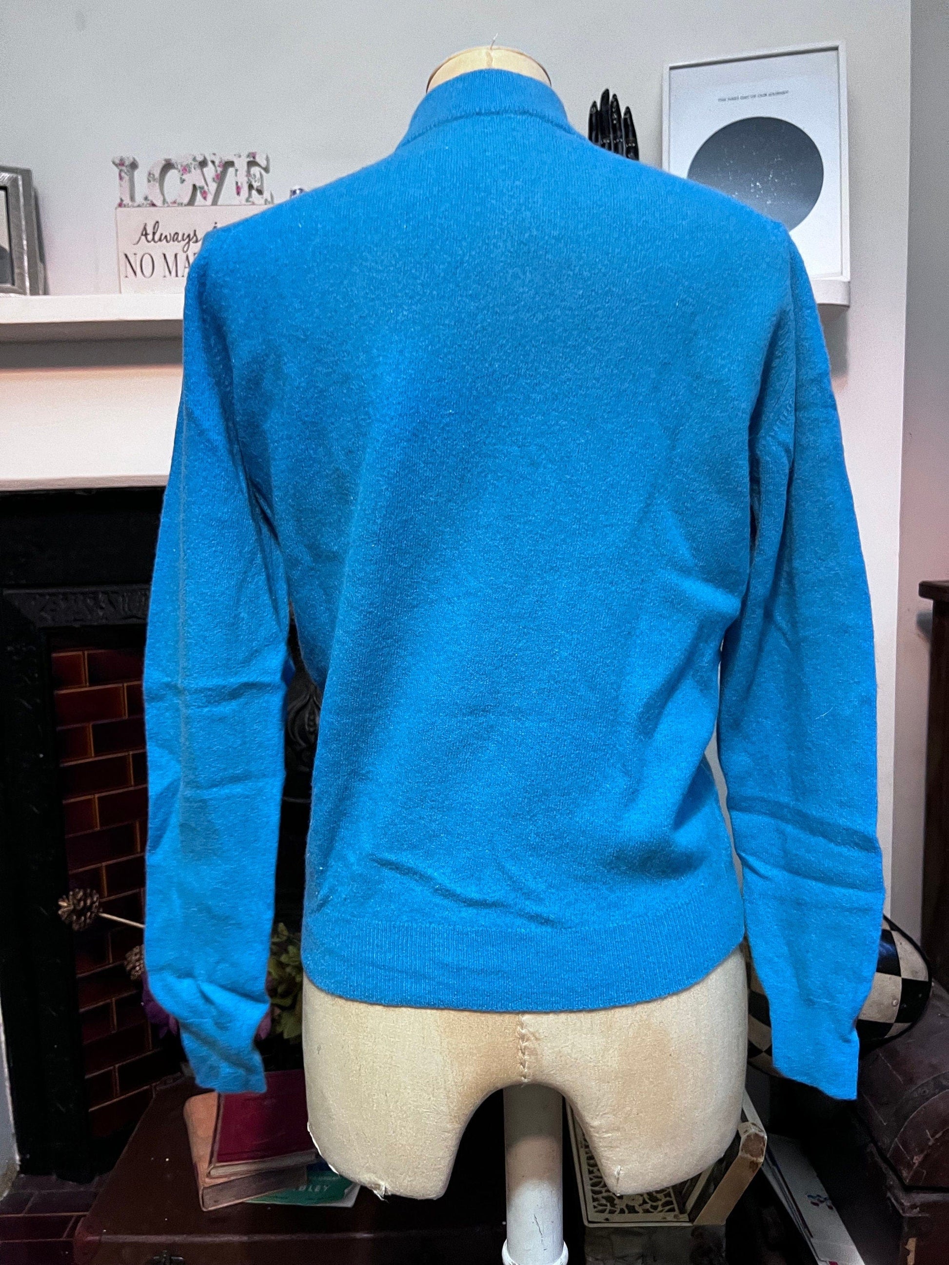 Vintage blue jumper lambswool jumper powder blue jumper, blue vintage knitwear, vintage pullover, vintage jumper, 1950s, vintage knitwear