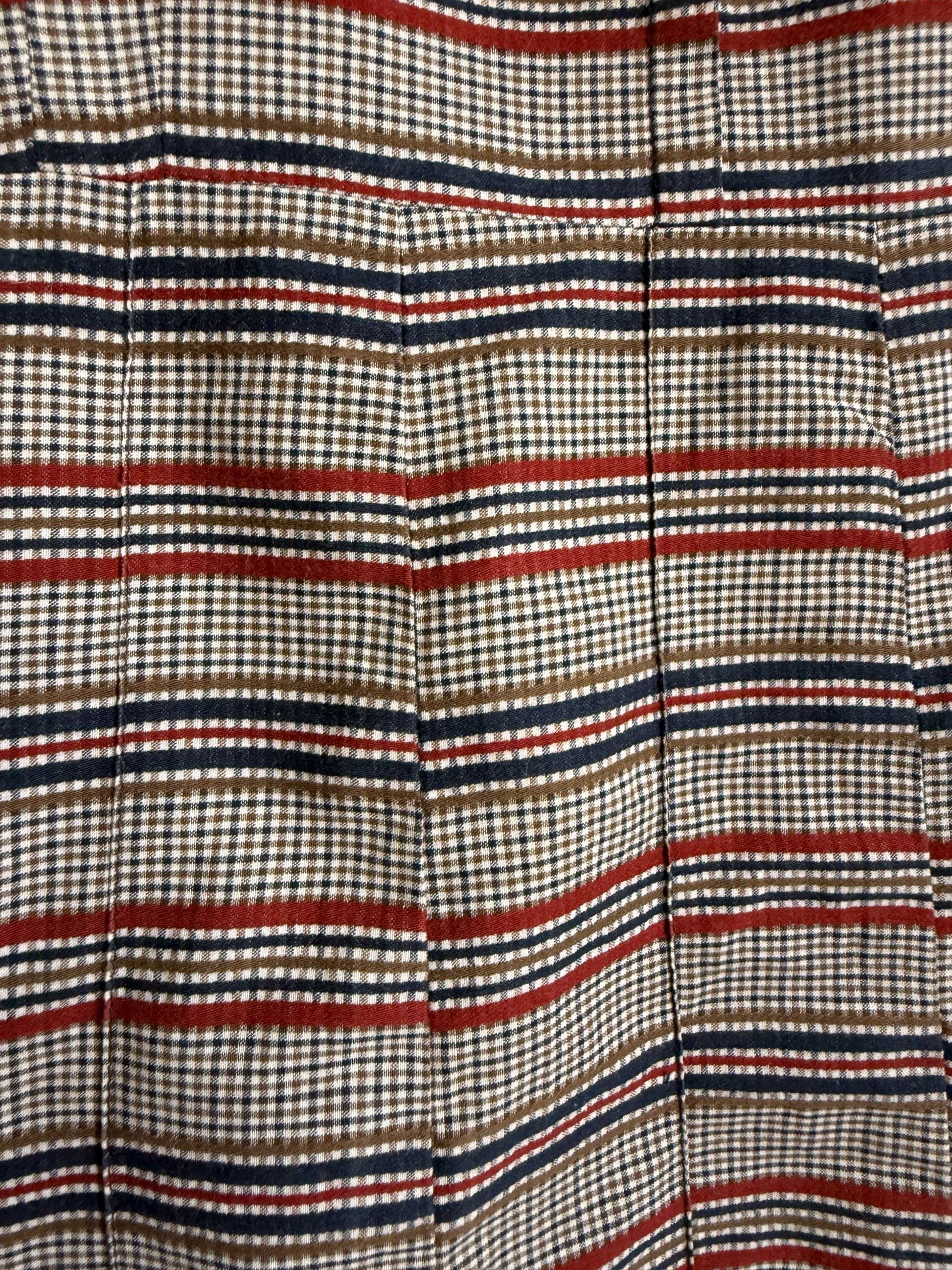 Vintage Checked Day Dress UK 12 | 1950s Midi Dress | Prairie Collar Dress | Retro Check Dress | Cottagecore