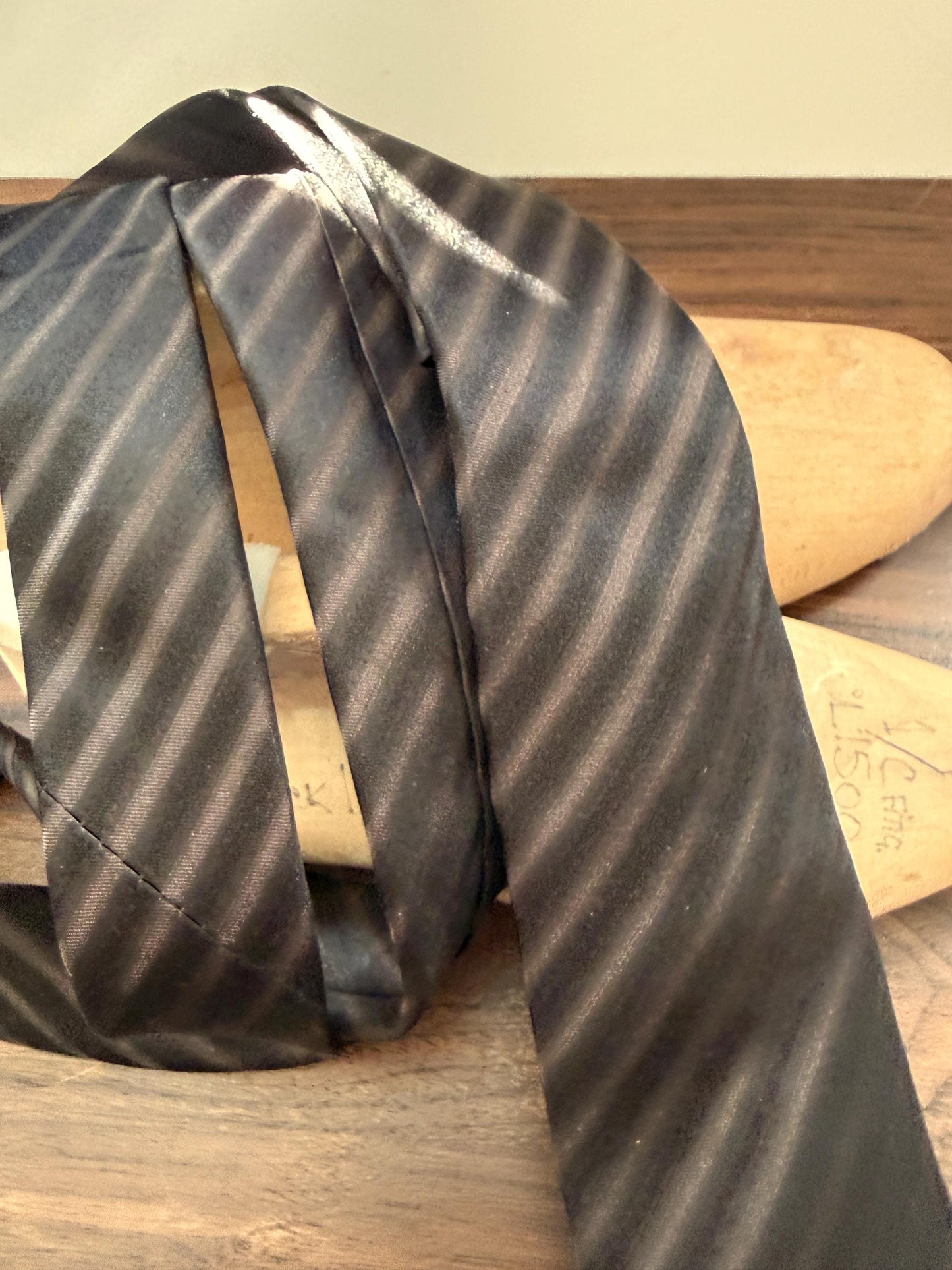 Vintage Chocolate Brown Silk Stripe Tie | Classic Men's Business & Formal Necktie