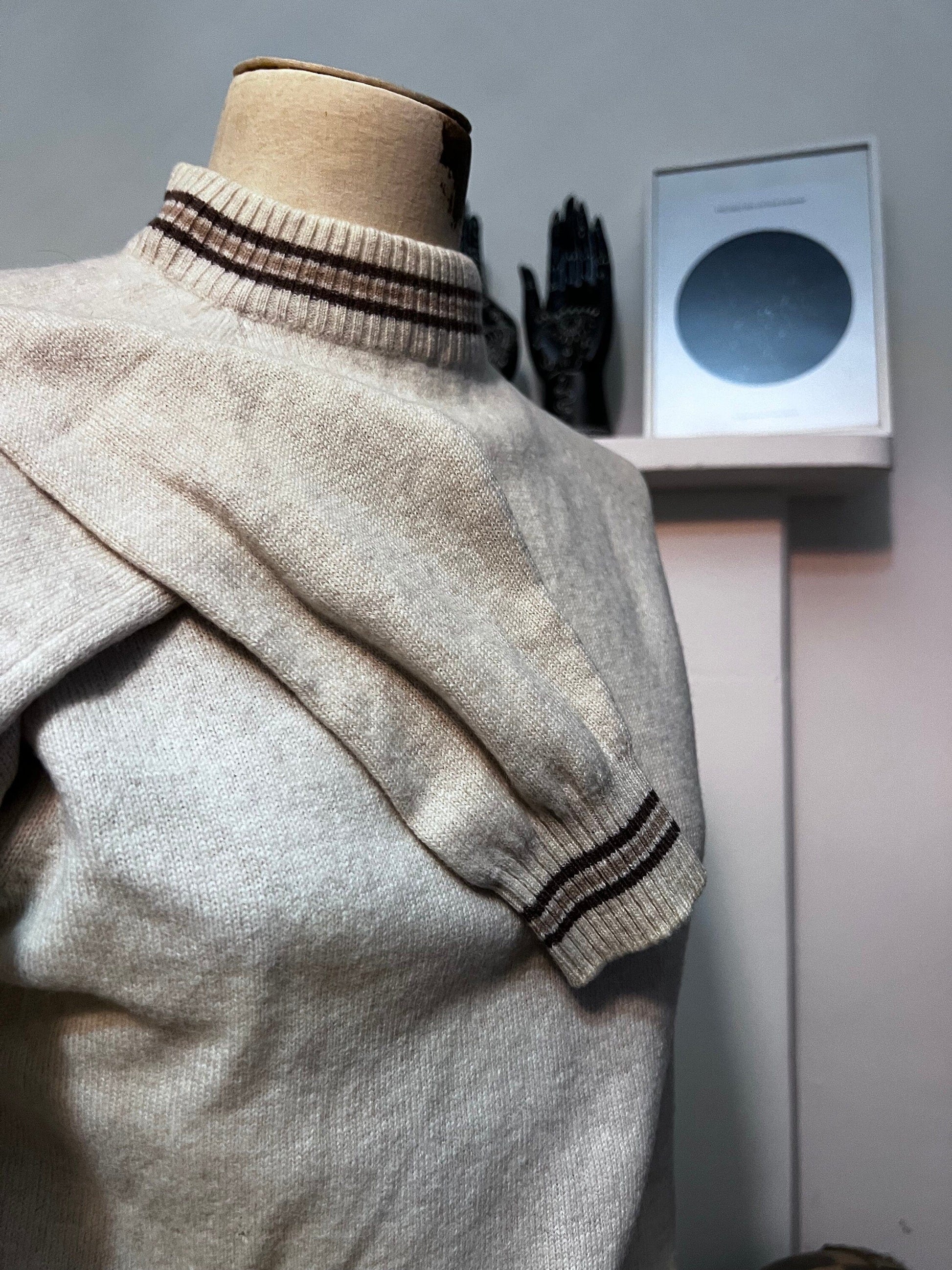 Vintage cream jumper lambswool jumper cream jumper, cream vintage knitwear, vintage pullover, vintage jumper, 1950s Vintage jumper, pullover