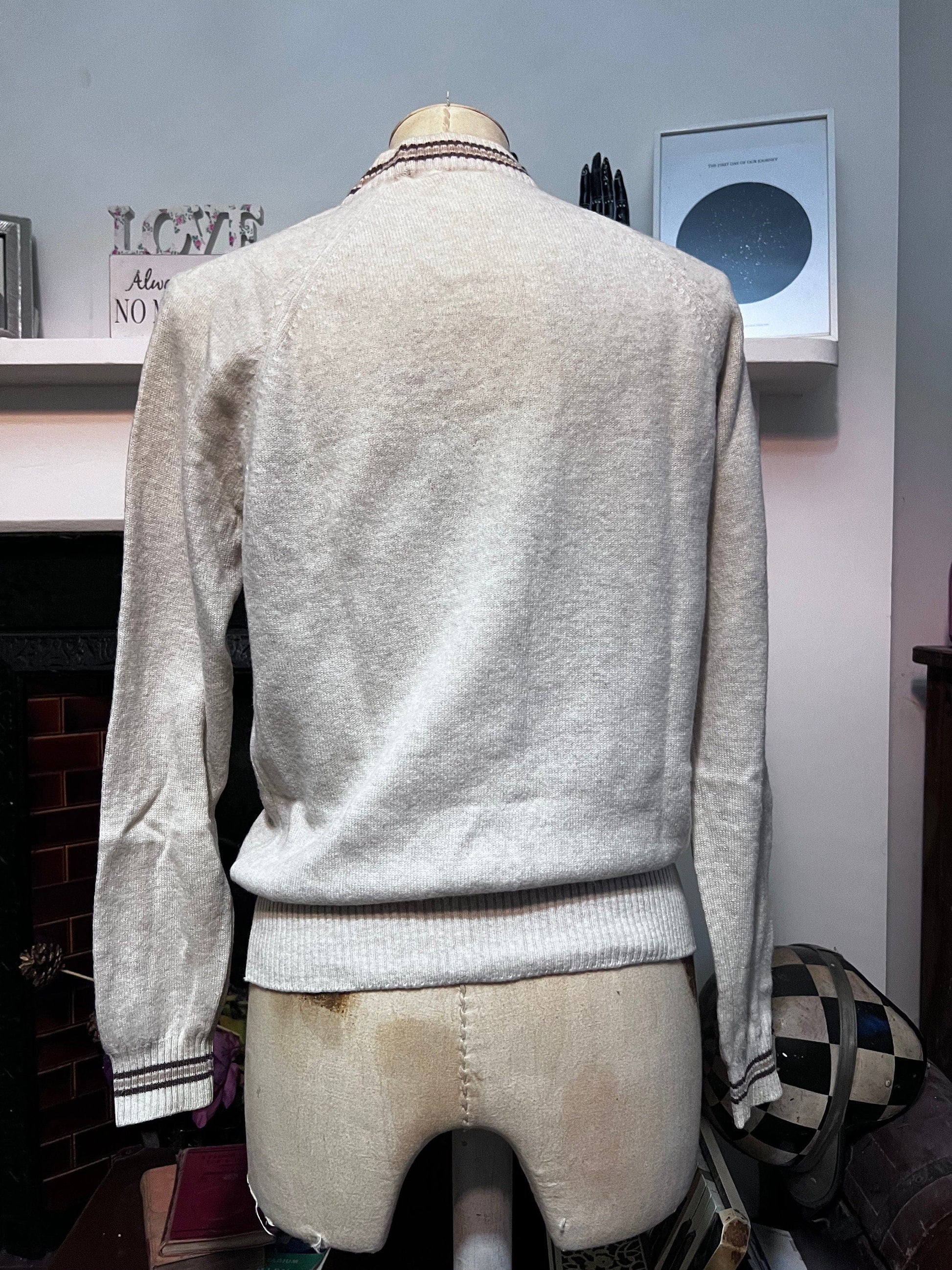 Vintage cream jumper lambswool jumper cream jumper, cream vintage knitwear, vintage pullover, vintage jumper, 1950s Vintage jumper, pullover