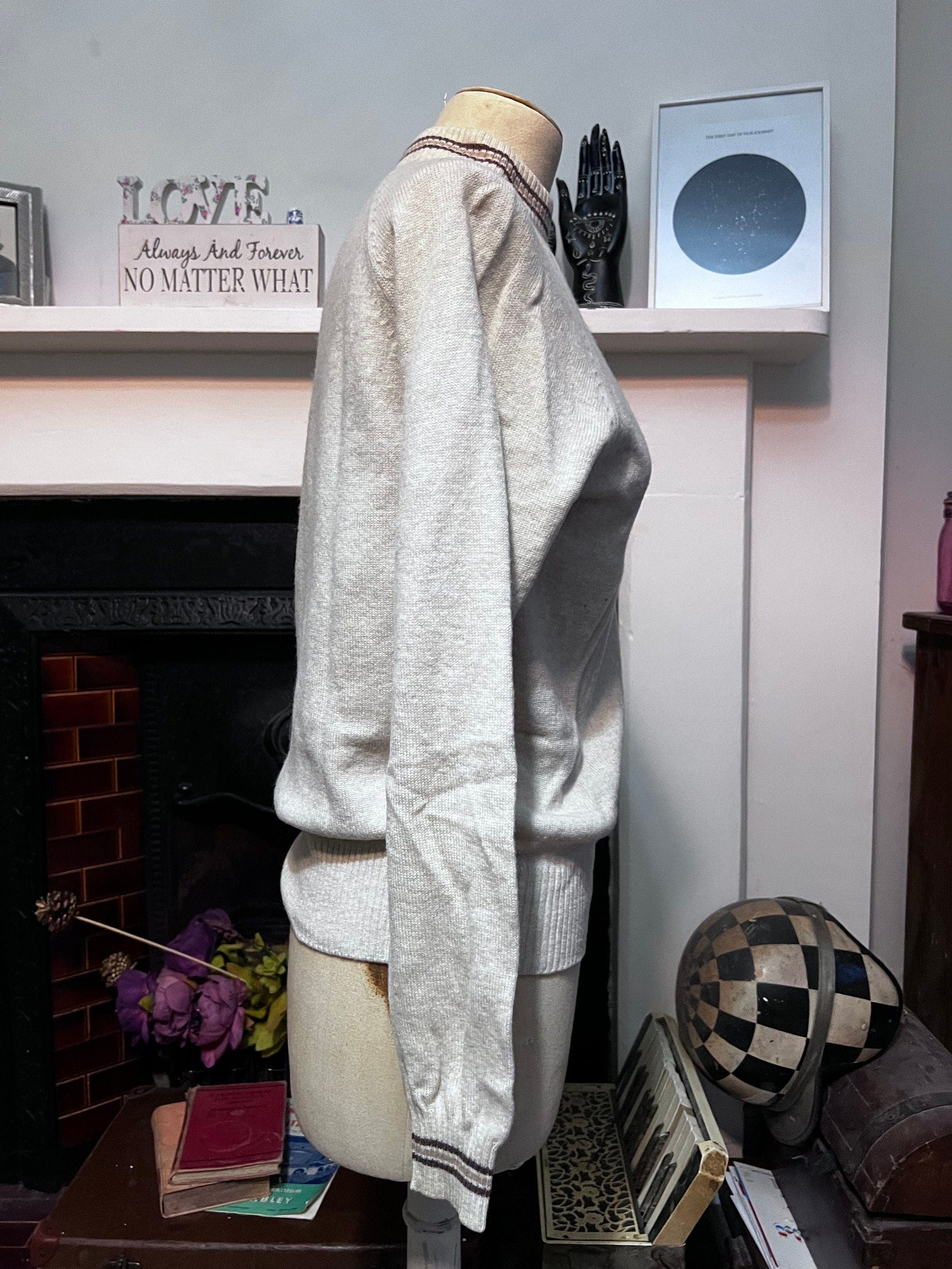 Vintage cream jumper lambswool jumper cream jumper, cream vintage knitwear, vintage pullover, vintage jumper, 1950s Vintage jumper, pullover