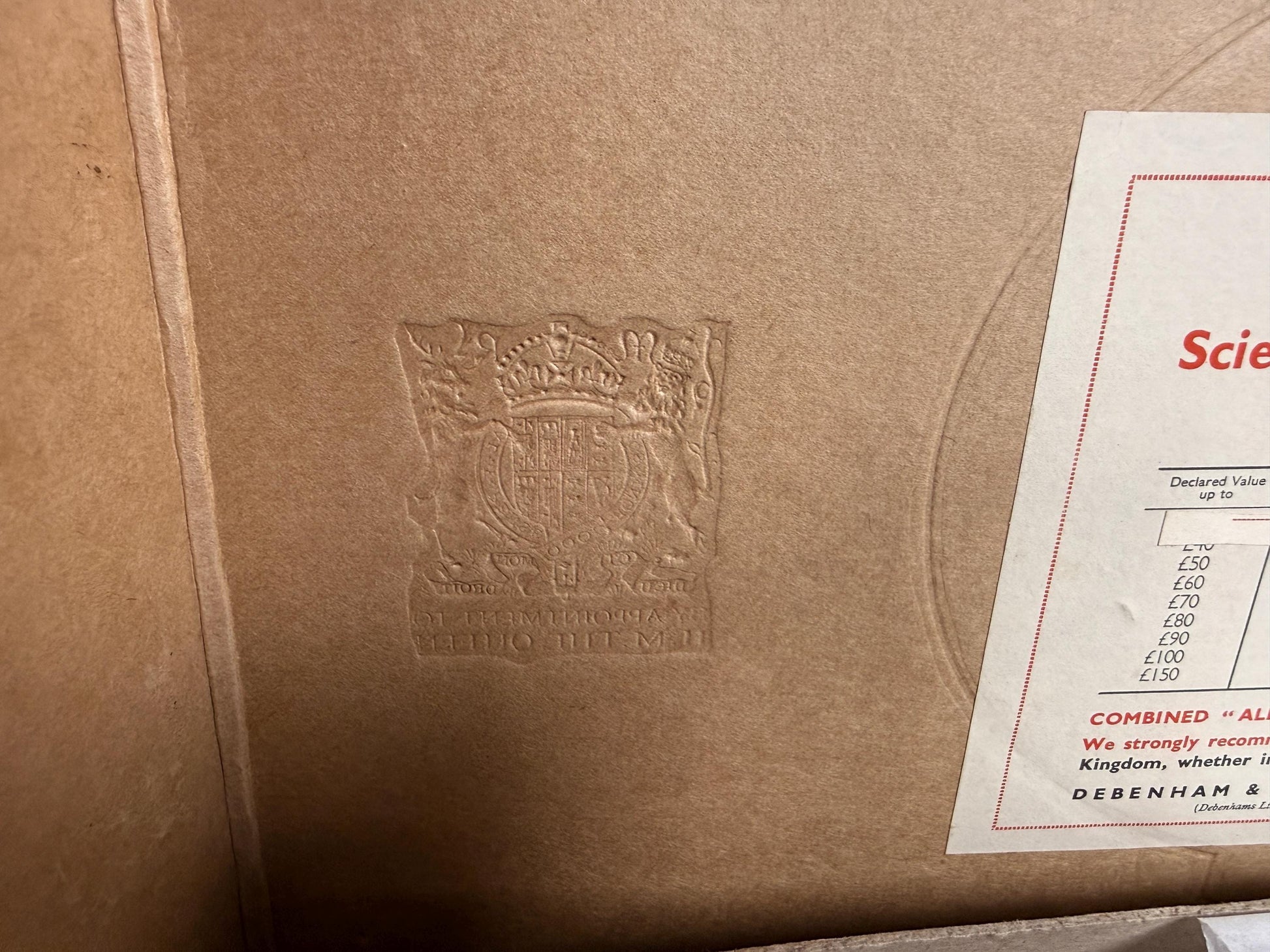 Vintage Debenham & Freebody Presentation Box | Royal Warrant Retail Ephemera