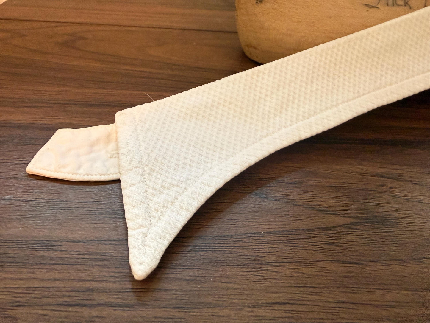 Vintage Detachable Wing Collar Size 15 White Marcella Piqué Cotton Edwardian Shirt Collar