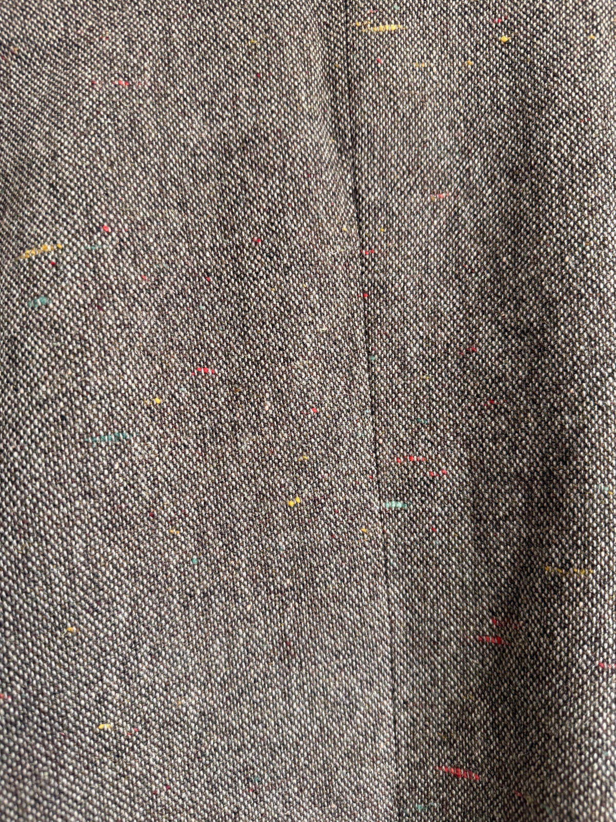 Vintage Men’s Donegal Style Fleck Tweed Sports Jacket Brown Wool Blazer Leather Trim Country Jacket