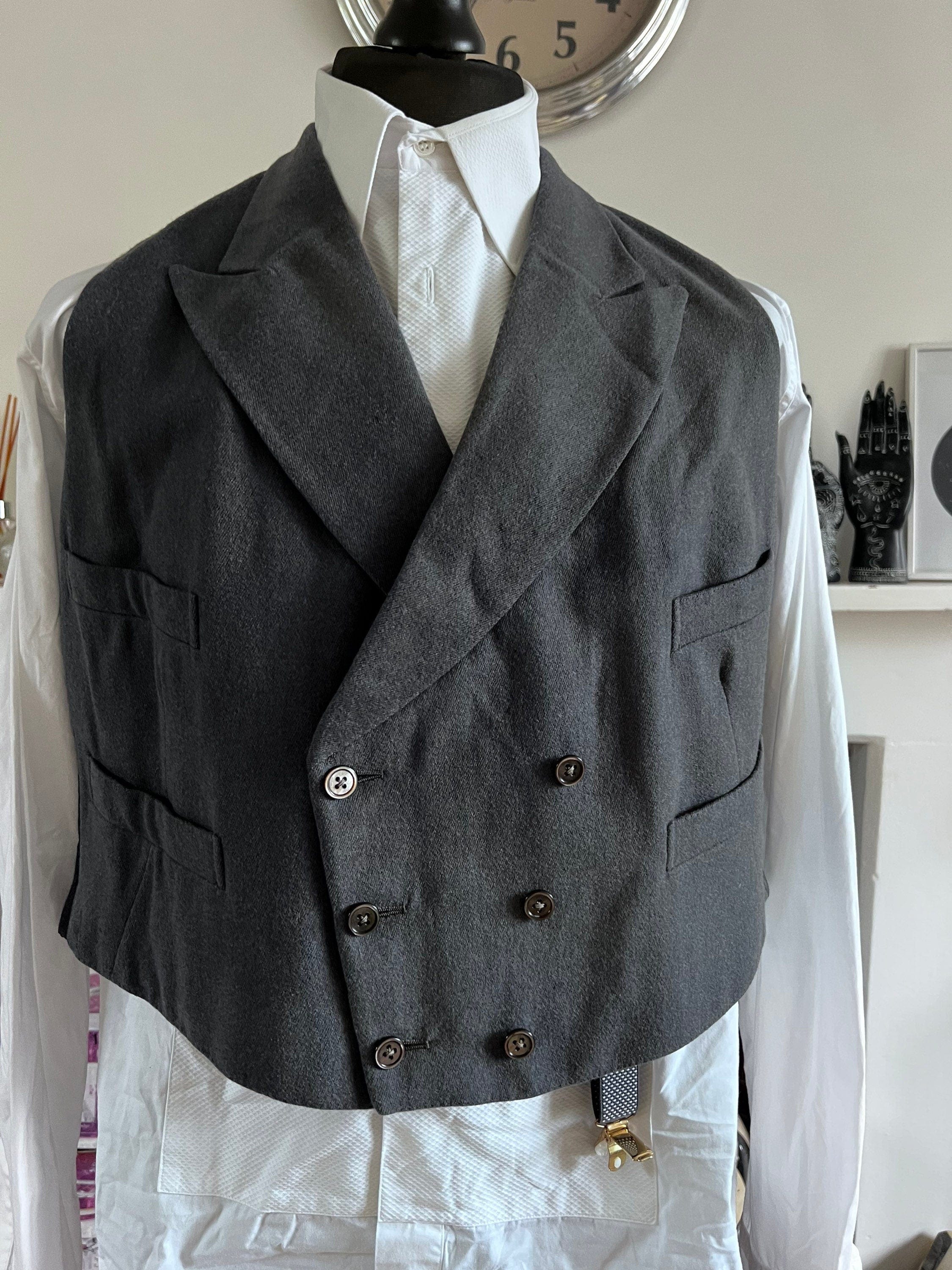 Vintage double breasted waistcoat best sale