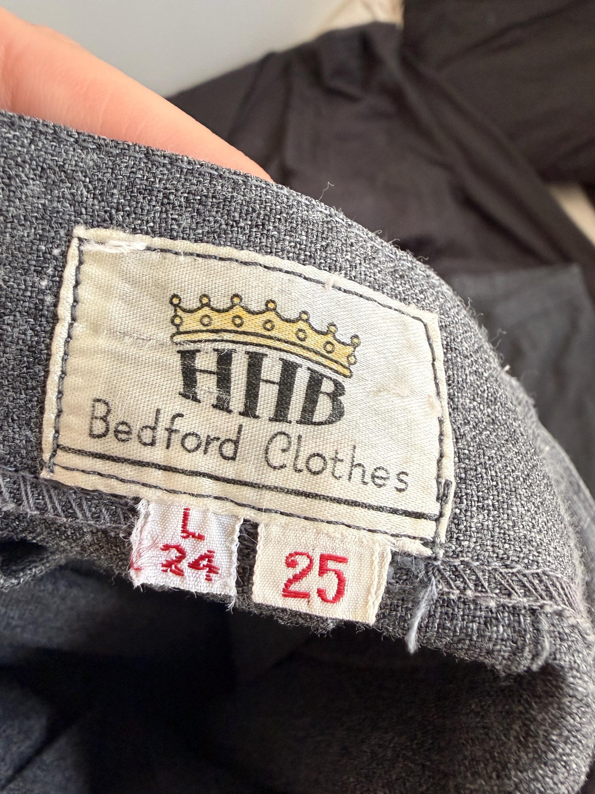 Vintage Grey Pleated Midi Skirt | Bedford Clothes | Made in Britain | UK 8-10