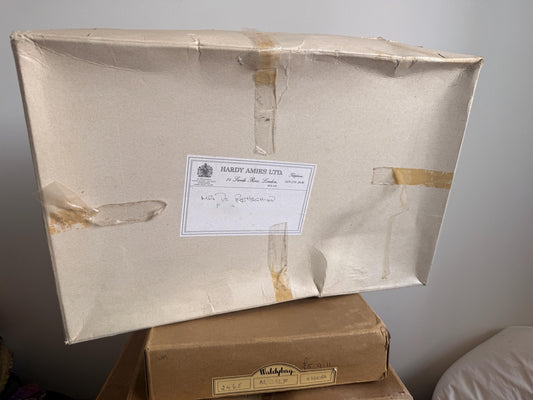 Vintage Hardy Amies Savile Row Presentation Box | Original Luxury Retail Packaging | Fashion Ephemera | 1995–2000