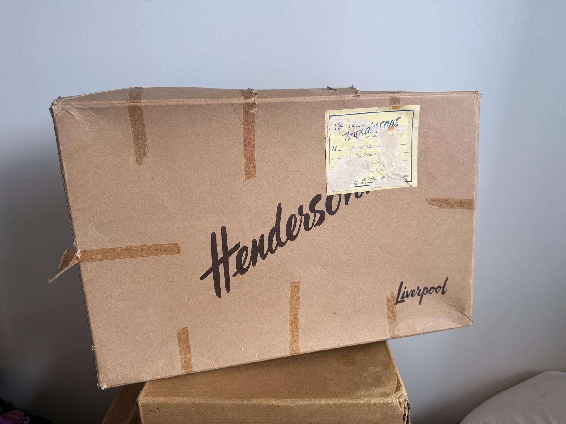 Vintage Henderson's Liverpool Presentation Box | Original Retail Packaging, Tissue Paper, Fashion Ephemera