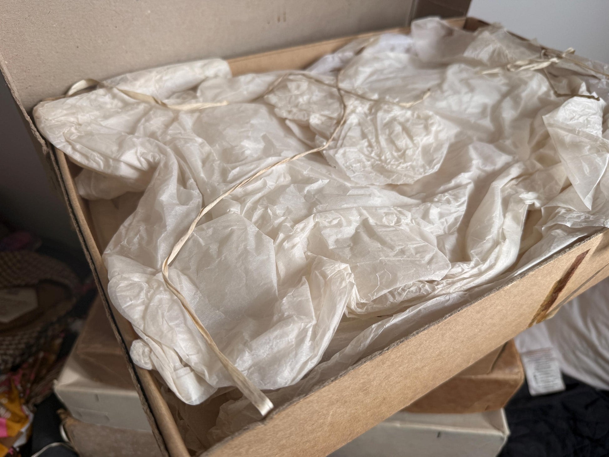 Vintage Henderson's Liverpool Presentation Box | Original Retail Packaging, Tissue Paper, Fashion Ephemera