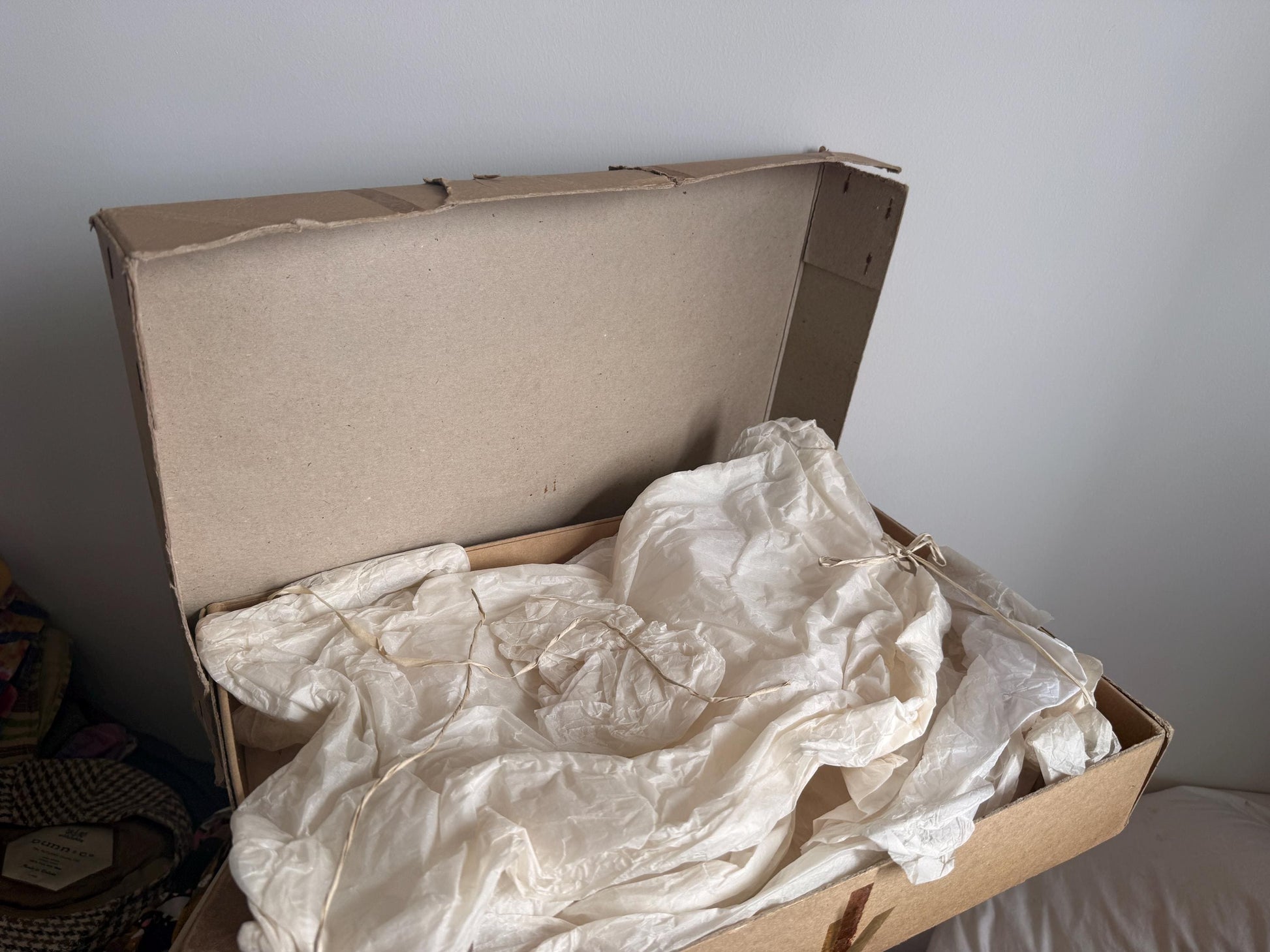 Vintage Henderson's Liverpool Presentation Box | Original Retail Packaging, Tissue Paper, Fashion Ephemera
