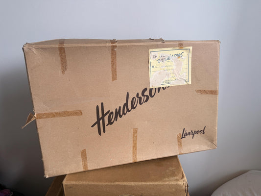 Vintage Henderson's Liverpool Presentation Box | Original Retail Packaging, Tissue Paper, Fashion Ephemera