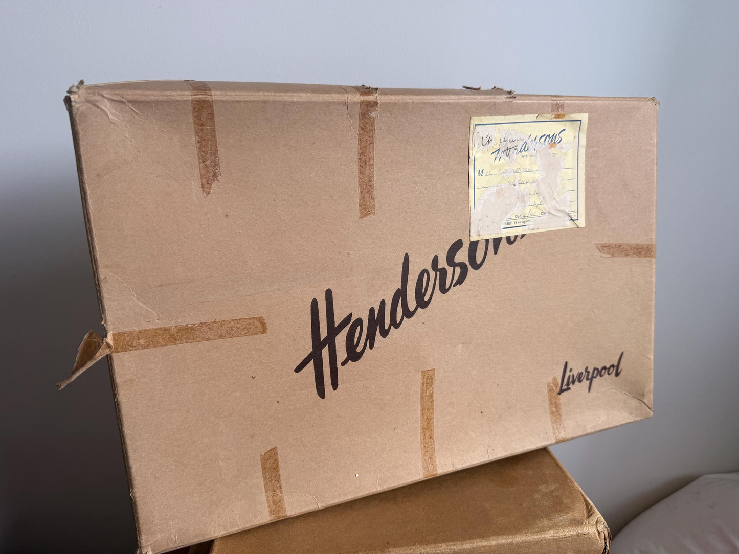 Vintage Henderson's Liverpool Presentation Box | Original Retail Packaging, Tissue Paper, Fashion Ephemera