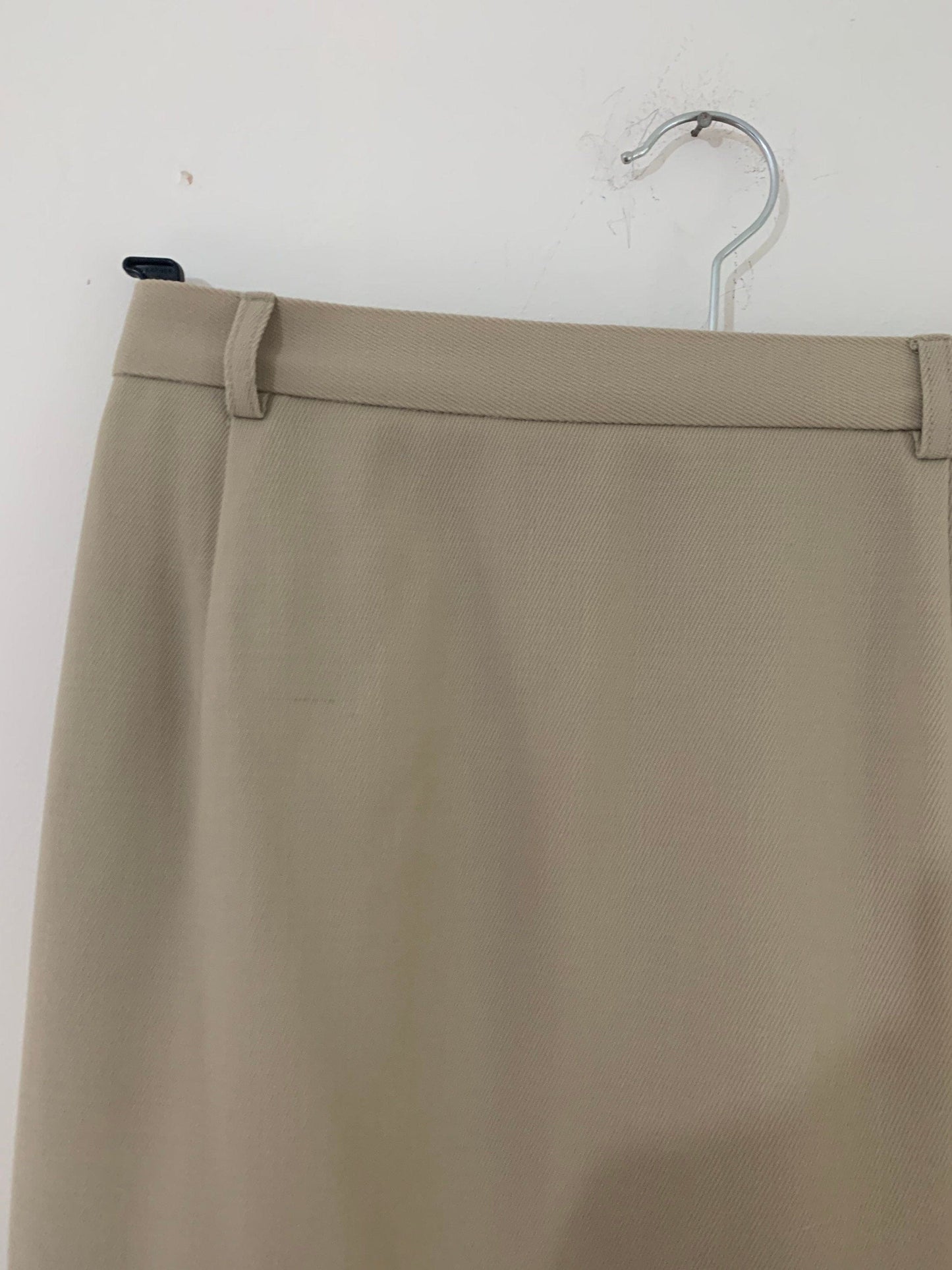 Vintage Jaeger Skirt Knee Length Beige UK Size 14